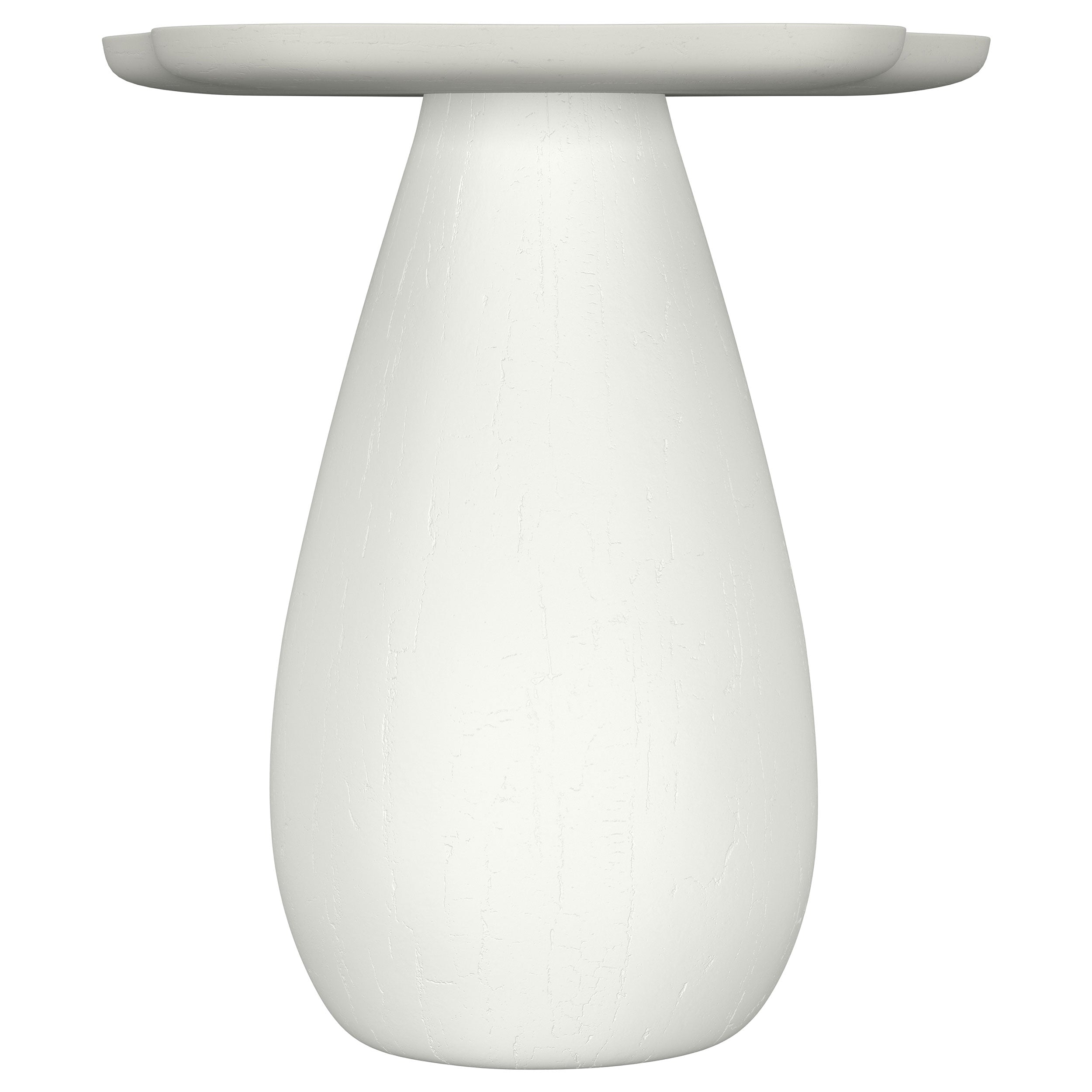 Perth 20-inch Side Table with Cloud-Shaped Top Off White — view 3