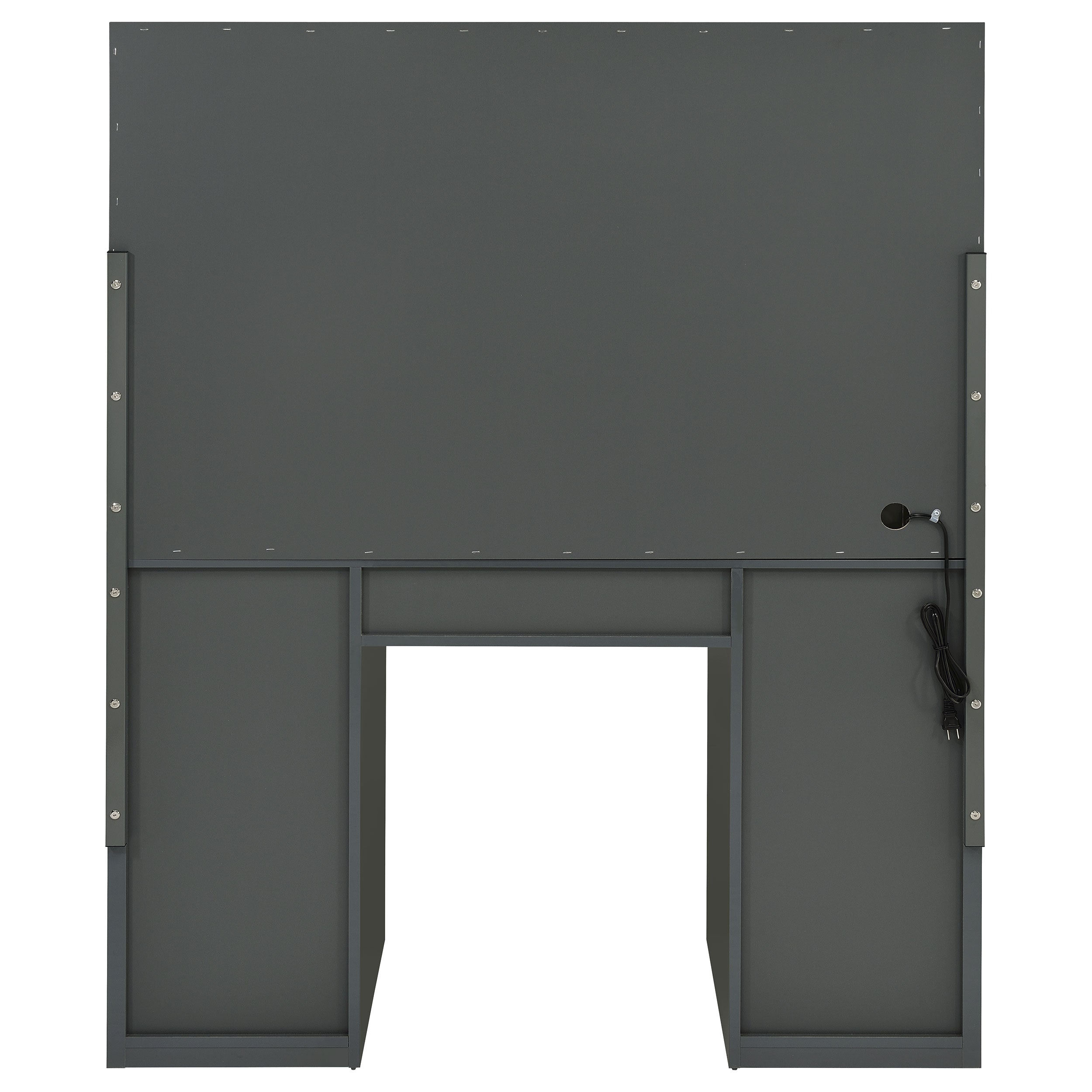 Acena 7-drawer Vanity Set with Lighting Grey High Gloss — view 8