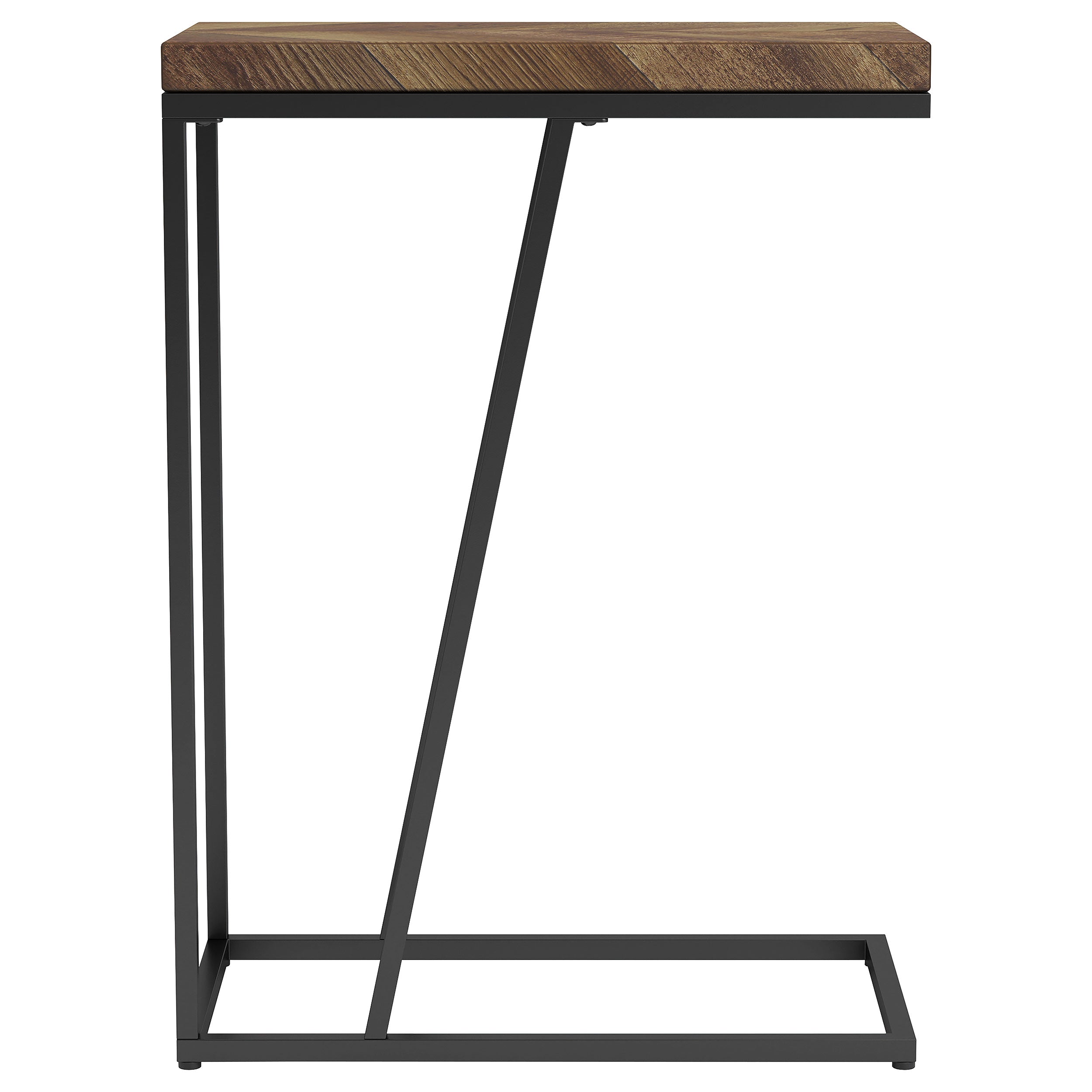 Sergio Engineered Wood C-Shaped Side Table Rustic Tobacco — view 5