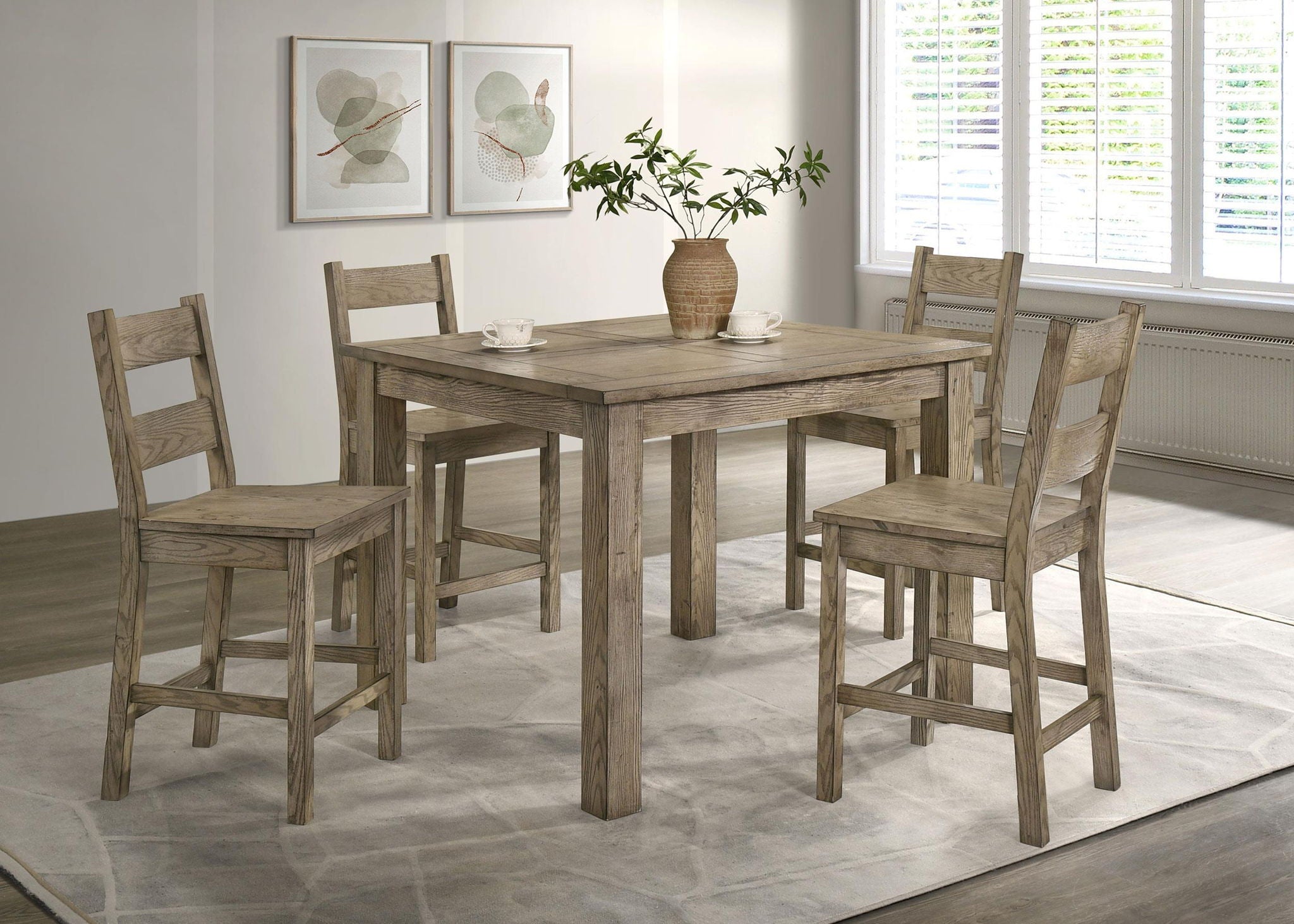 Cardova Counter Height Dining Chair Vineyard Oak (Set of 2) - Atlantic Fine Furniture Melbourne FL