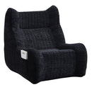 Bean Bag Chair With Armrests Oversized Comfy Beanbag Lounge Lazy Floor Sofa Accent Chair For Living Room - Black