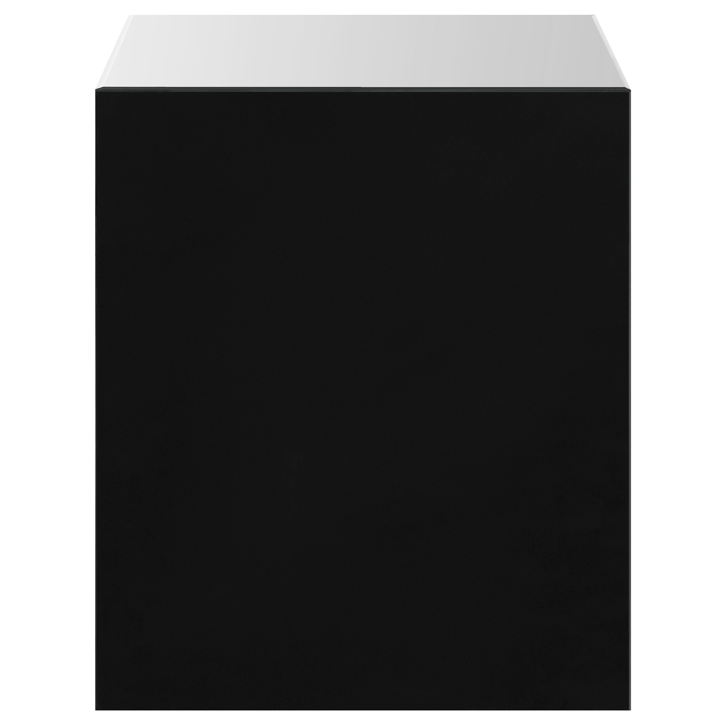 Coquette 1-drawer Mirrored Accent Side Table Silver — view 5