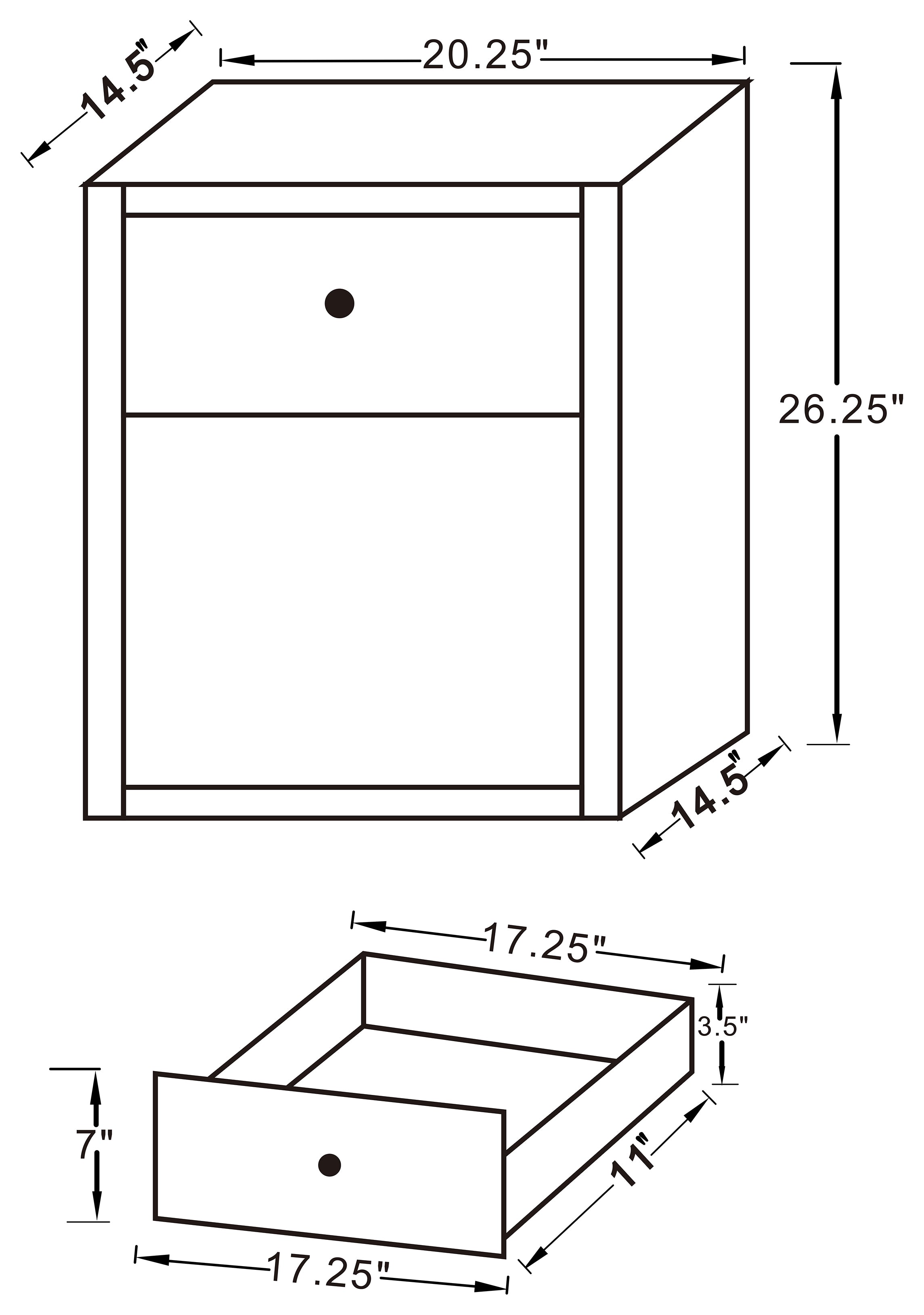Coquette 1-drawer Mirrored Accent Side Table Silver — view 7