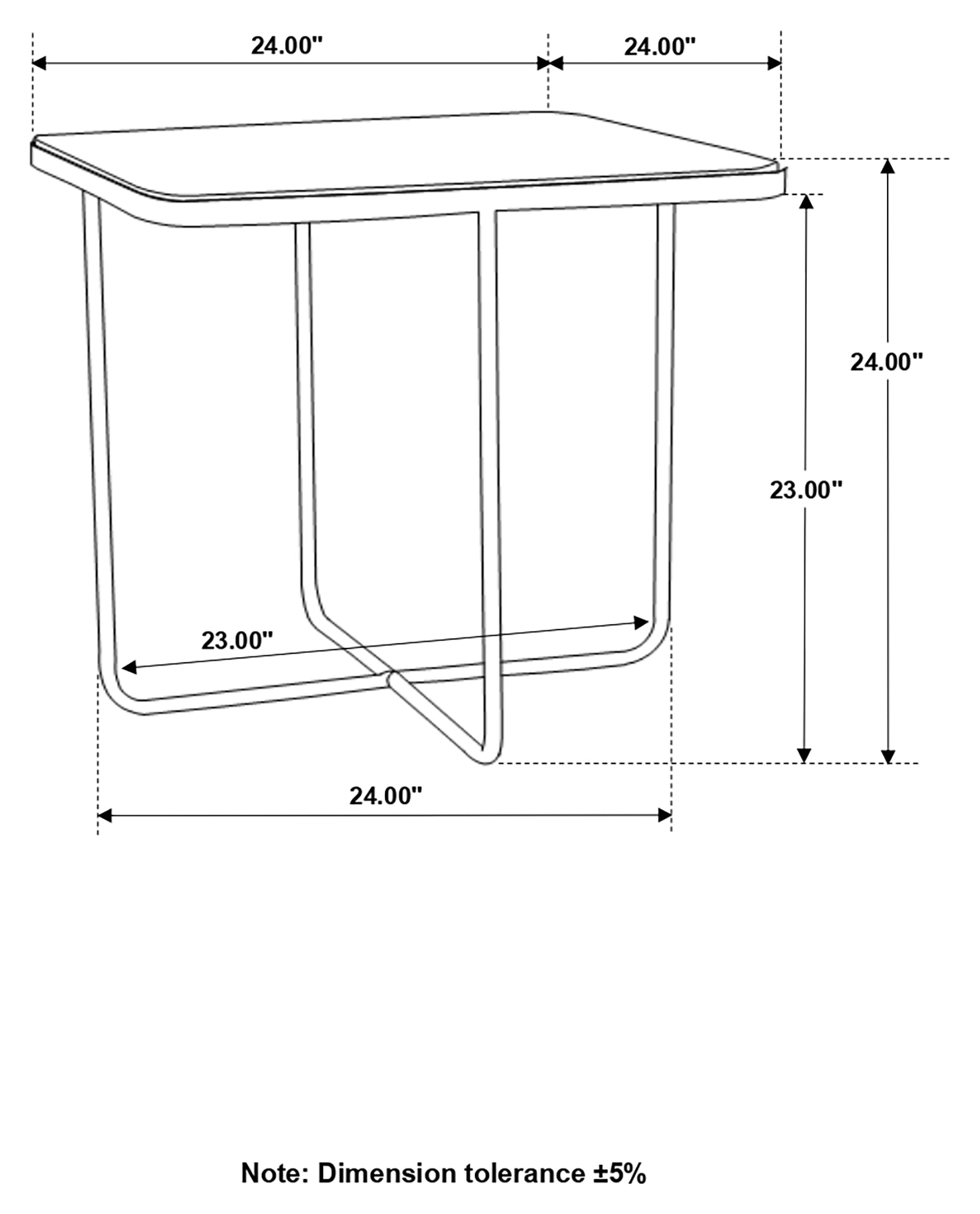 Elyna Square Stone Top Accent Side Table Beige — view 8
