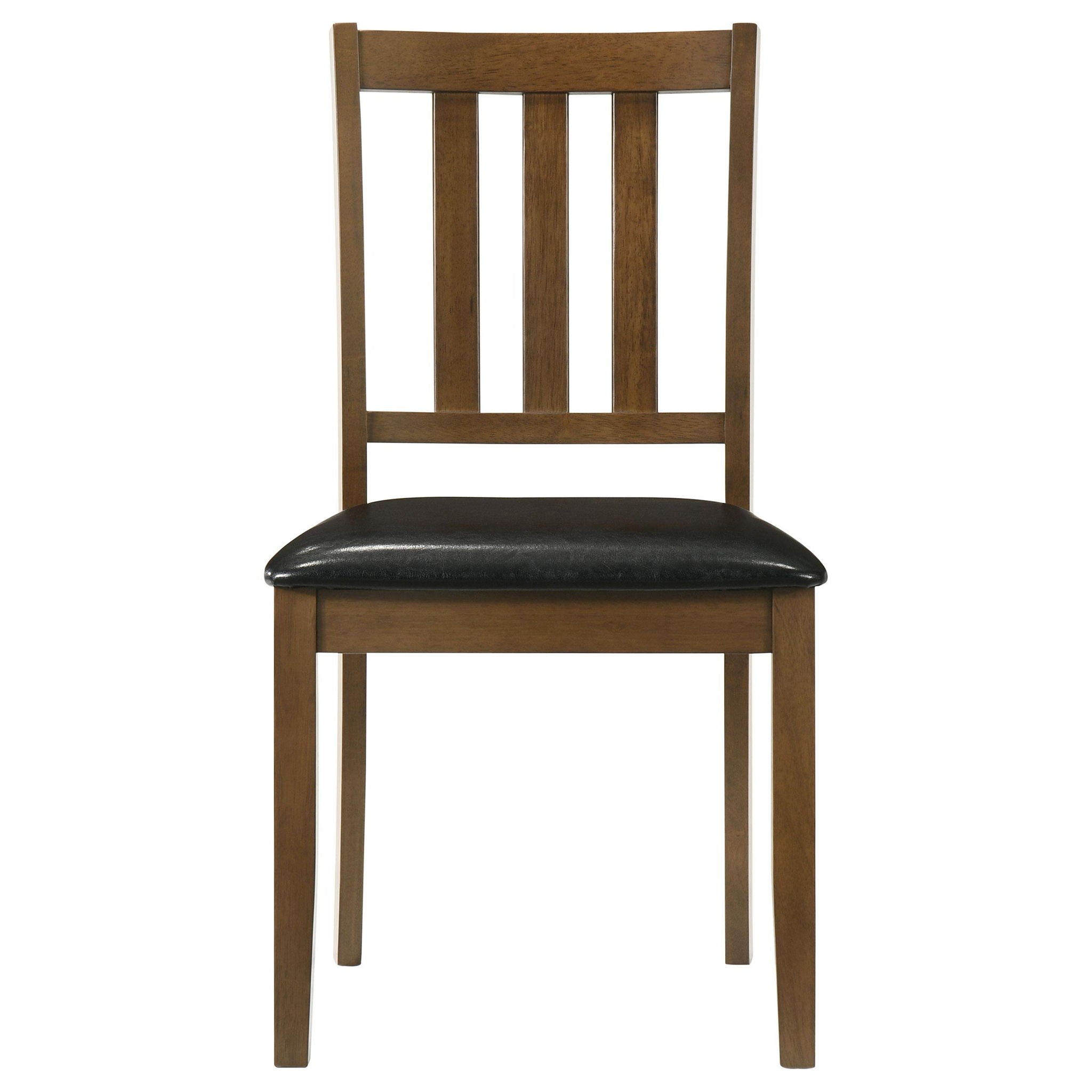 Parkwood 5-piece Square Dining Table Set Honey Brown - Atlantic Fine Furniture Melbourne FL