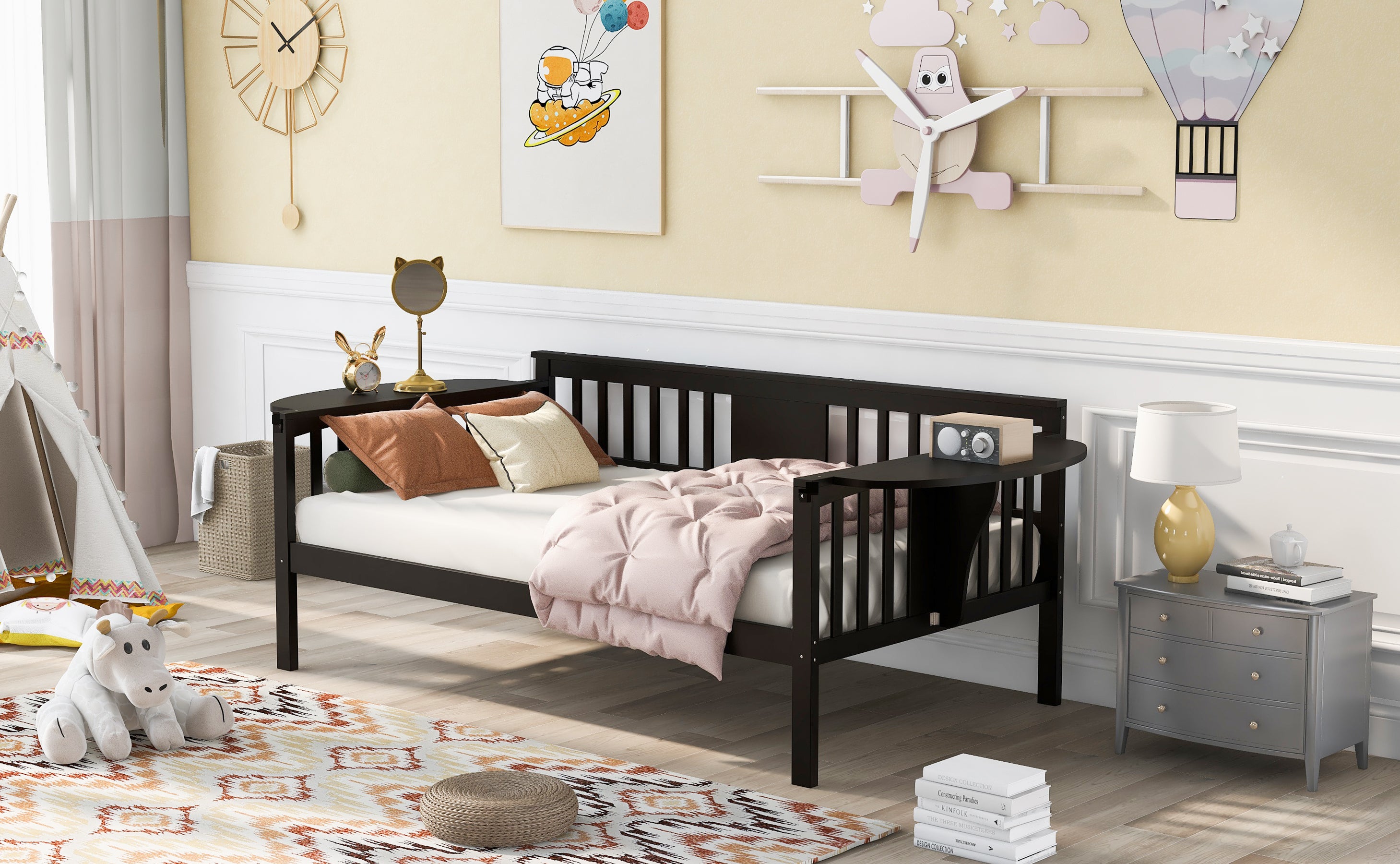 Twin size Daybed, Wood Slat Support, Espresso - Atlantic Fine Furniture Melbourne FL