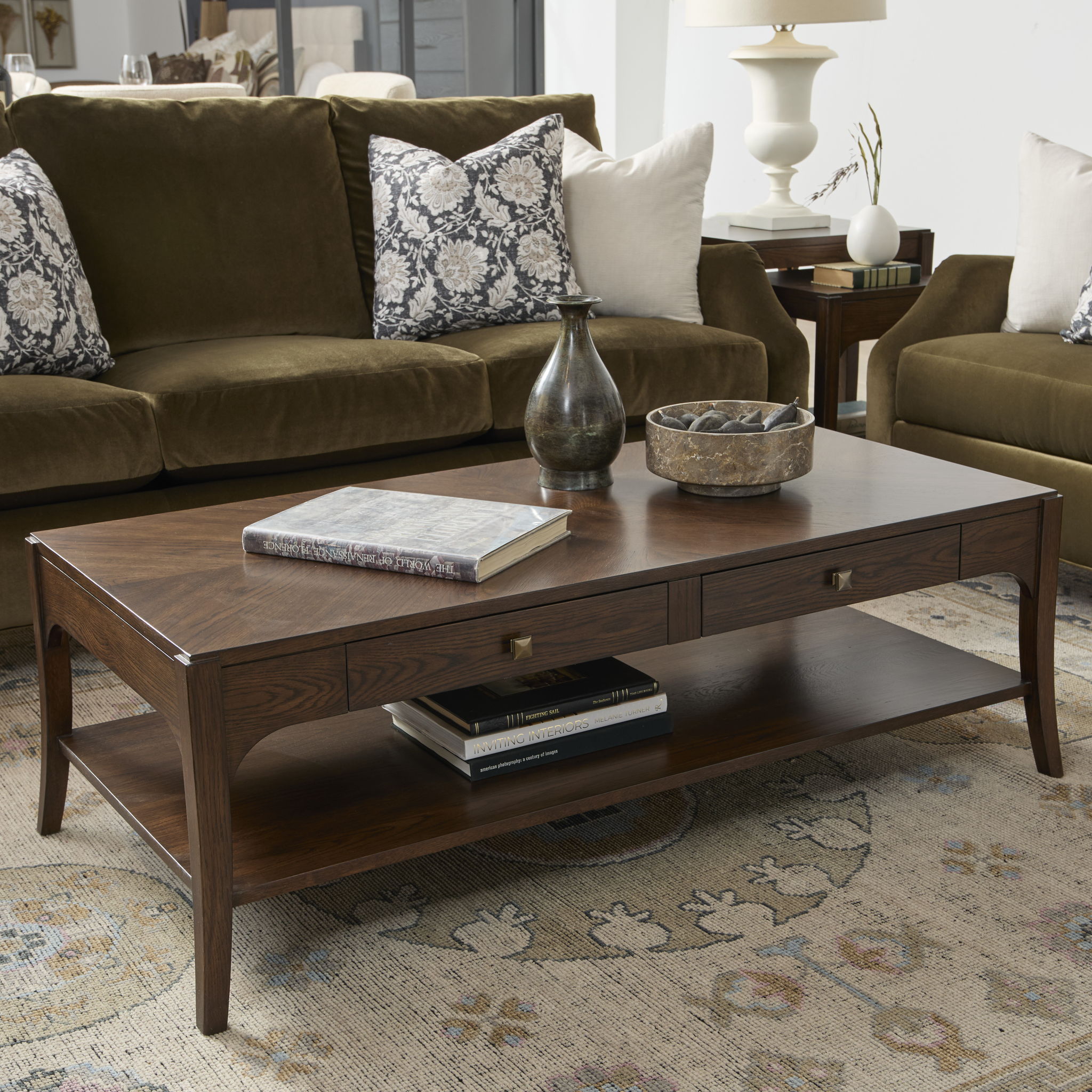 Sylvie - Rectangular Coffee Table - Dark Brown