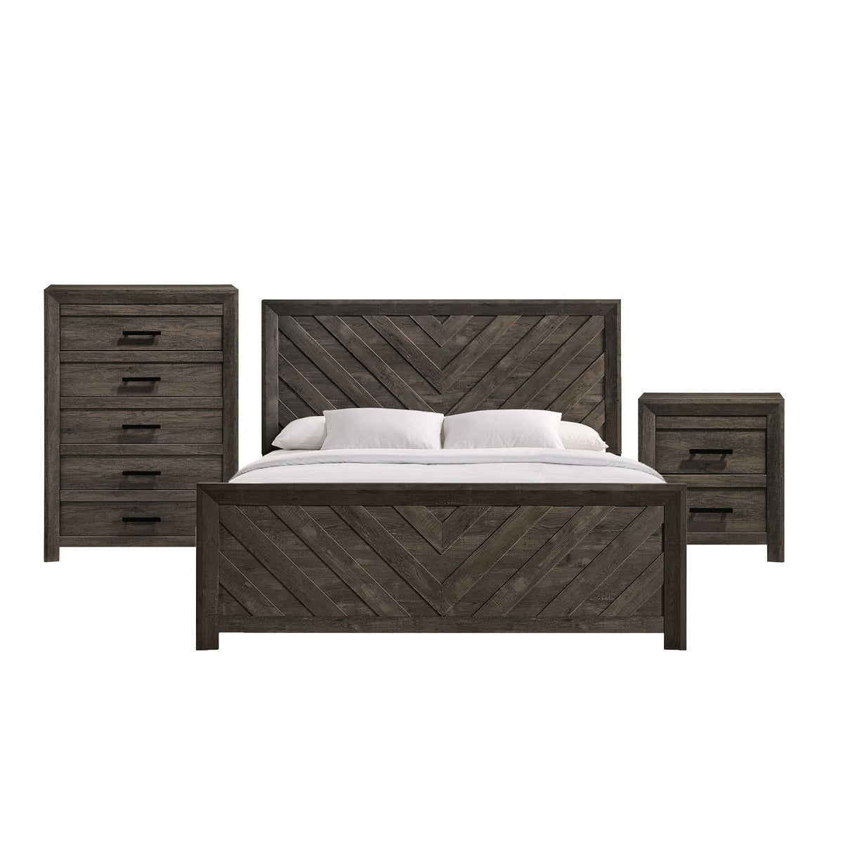 Eleanor Bedroom Set in Dark Gray by Elements International, view 13