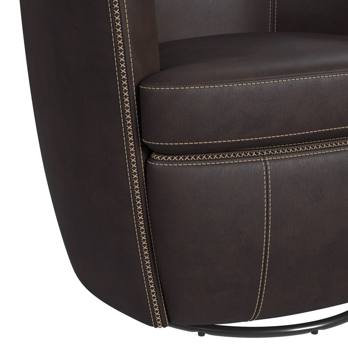 Vito Swivel Chair in Beige by Elements International, view 13