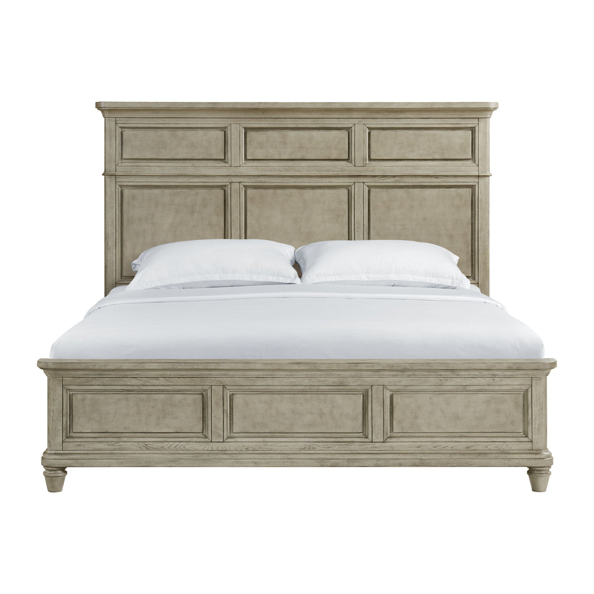 Whit-Ash Panel Bed in Gray by Elements International, view 5