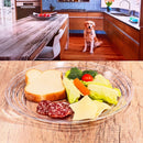 Designer Swirl Acrylic Dinner Plates (Set of 4)