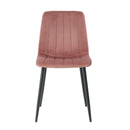 Dining Chair, Modern Kitchen Dining Chair With Cushion Back, Upholstered Side Chair With Coated Metal Legs, Family Kitchen Dining Room And Living Room