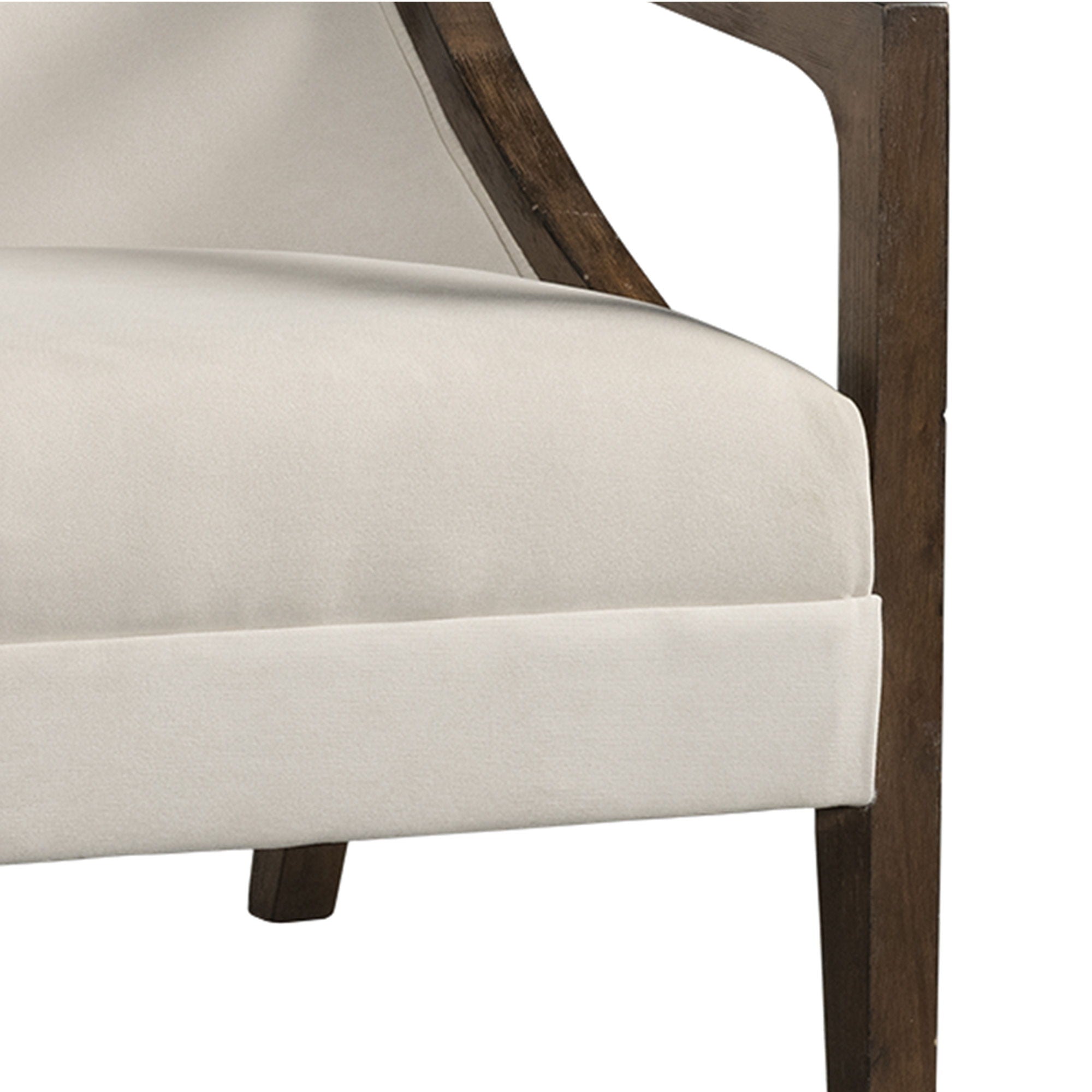Hopkins Accent Chair With Brown Frame in Beige by Elements International, view 13