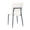 Modern Upholstered Dining Chair With Metal Legs