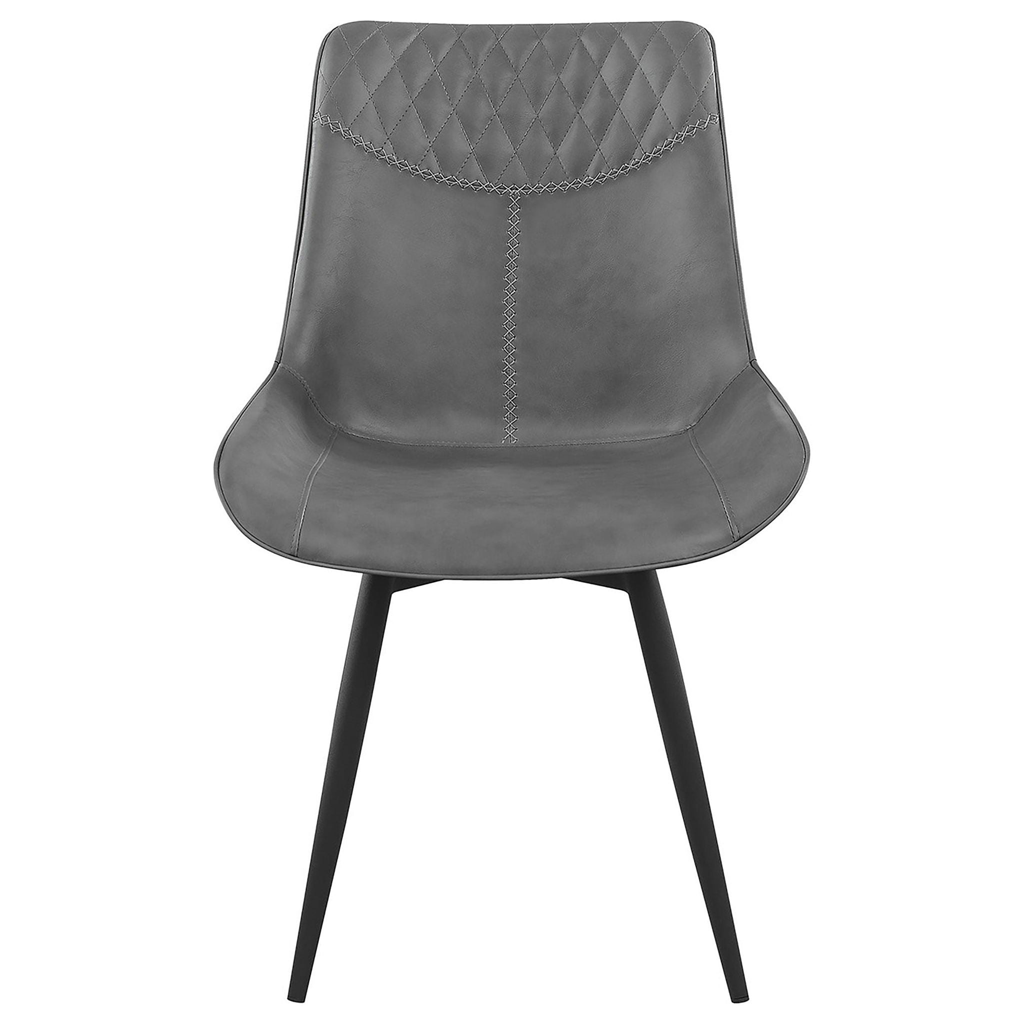 Brassie Upholstered Swivel Dining Side Chair Grey (Set of 2) - Atlantic Fine Furniture Melbourne FL