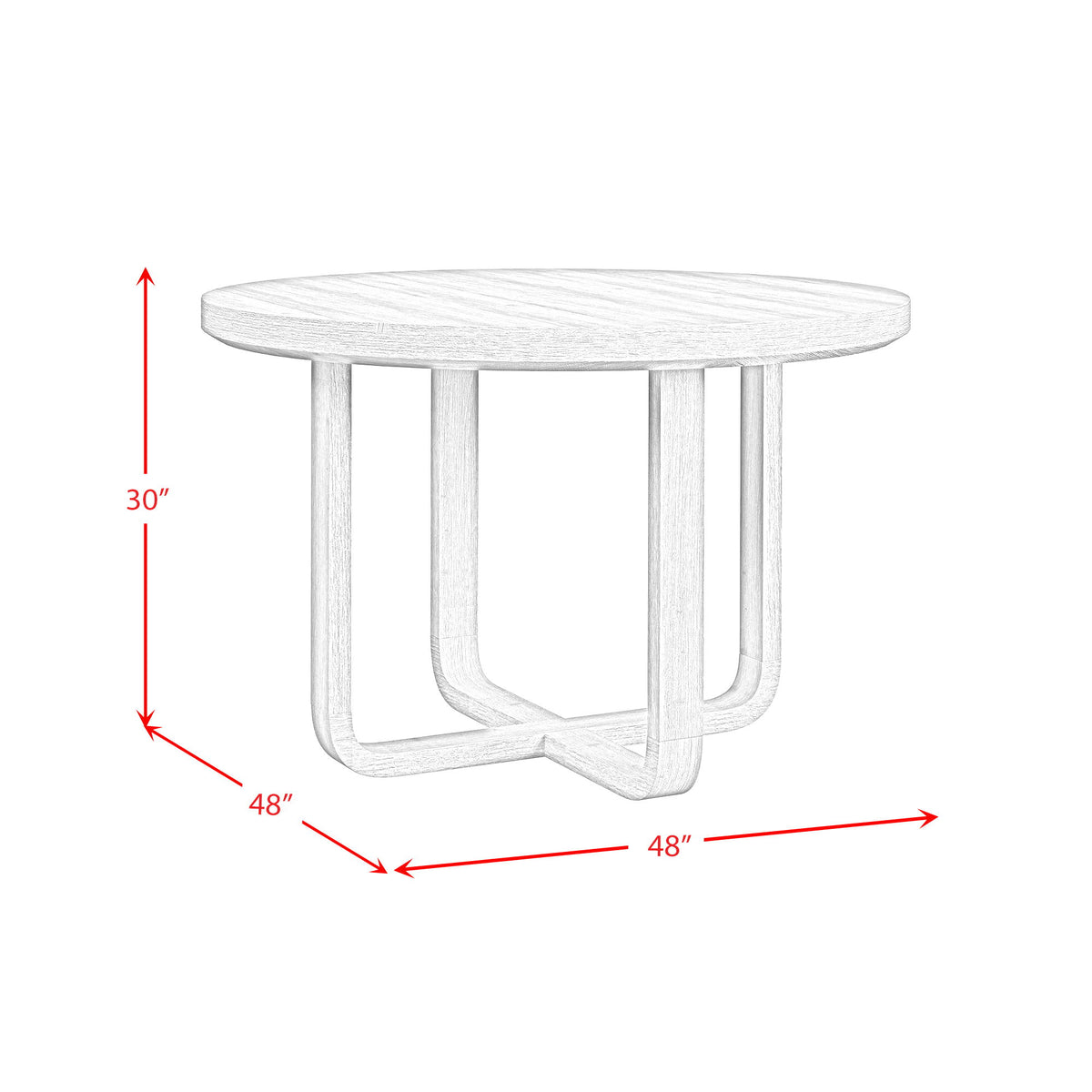 Ridgemont Standard Height Round Dining Set in Black by Elements International, view 16