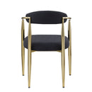 Dining Chairs (Set of 2), Mid-Century Modern Dining Chairs, Kitchen Dining Room Chairs, Round Boucle Backrest Sherpa Dining Chair With Metal Legs