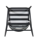 Outdoor Bar Height Metal Frame Counter Stools With Scallop Shaped Backrest & Water Resistant Cushions