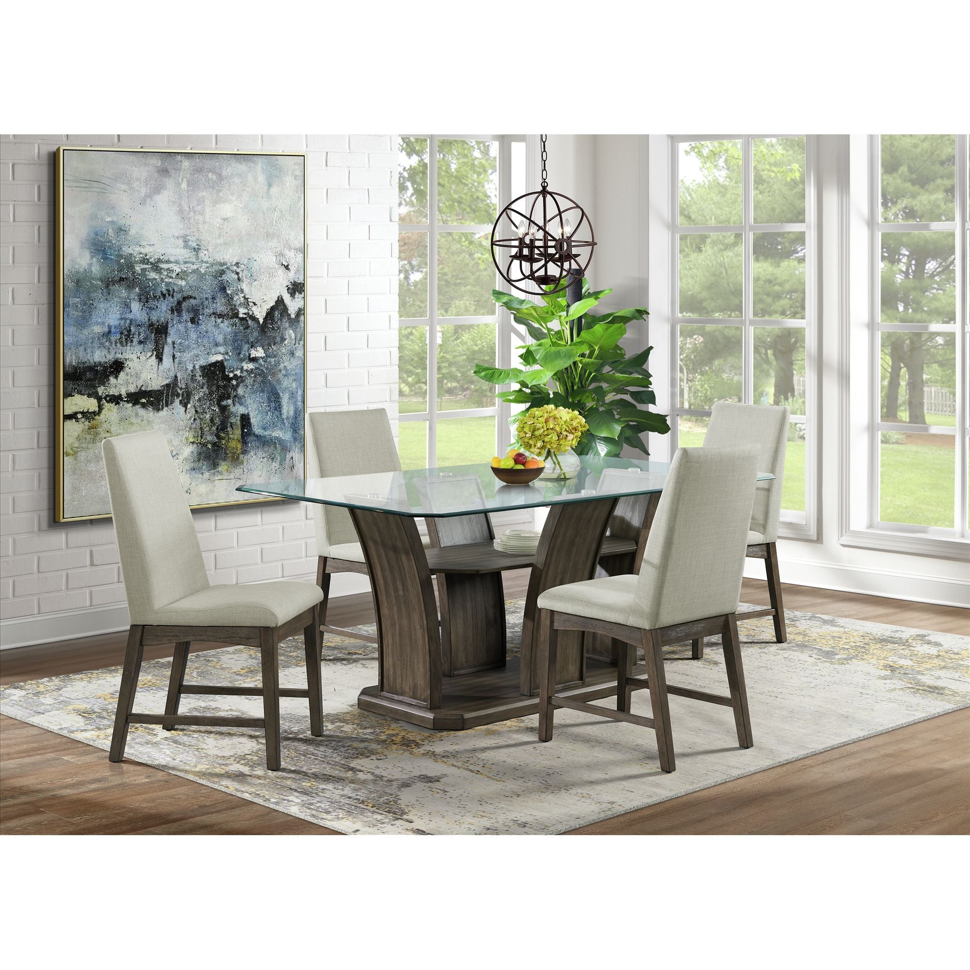Dapper Dining Side Chair (Set of 2) in Beige by Elements International, view 14