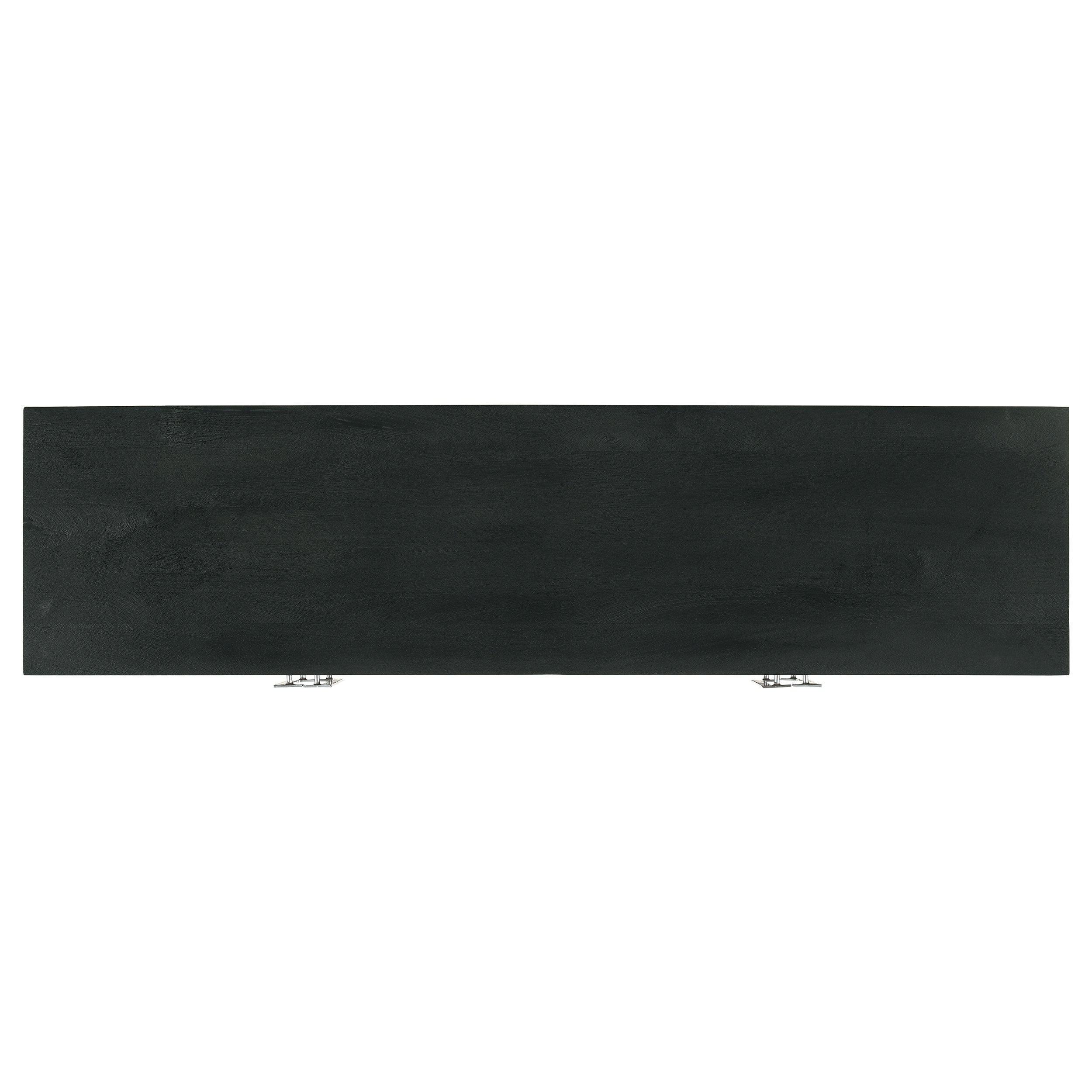 Borman 4-door Wood Accent Cabinet Walnut and Black — view 11