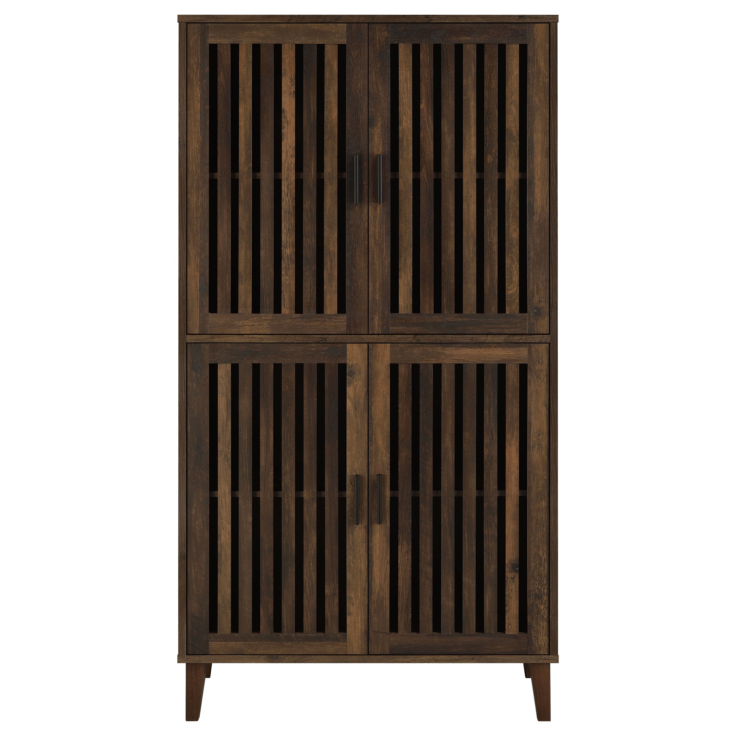 Elouise 4-door Engineered Wood Tall Accent Cabinet Dark Pine — view 4
