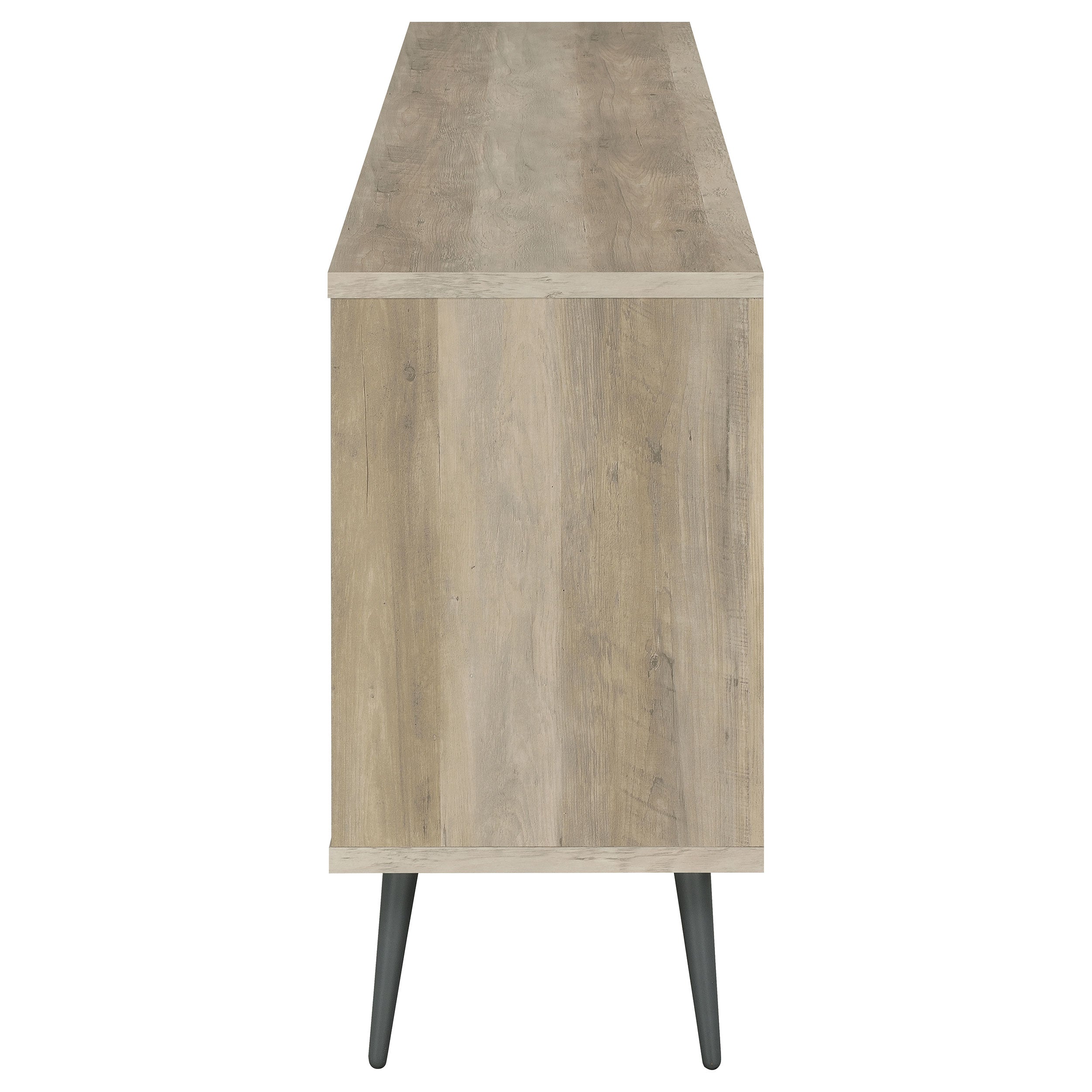 Maeve 2-door Engineered Wood Cabinet Antique Pine and Grey — view 5