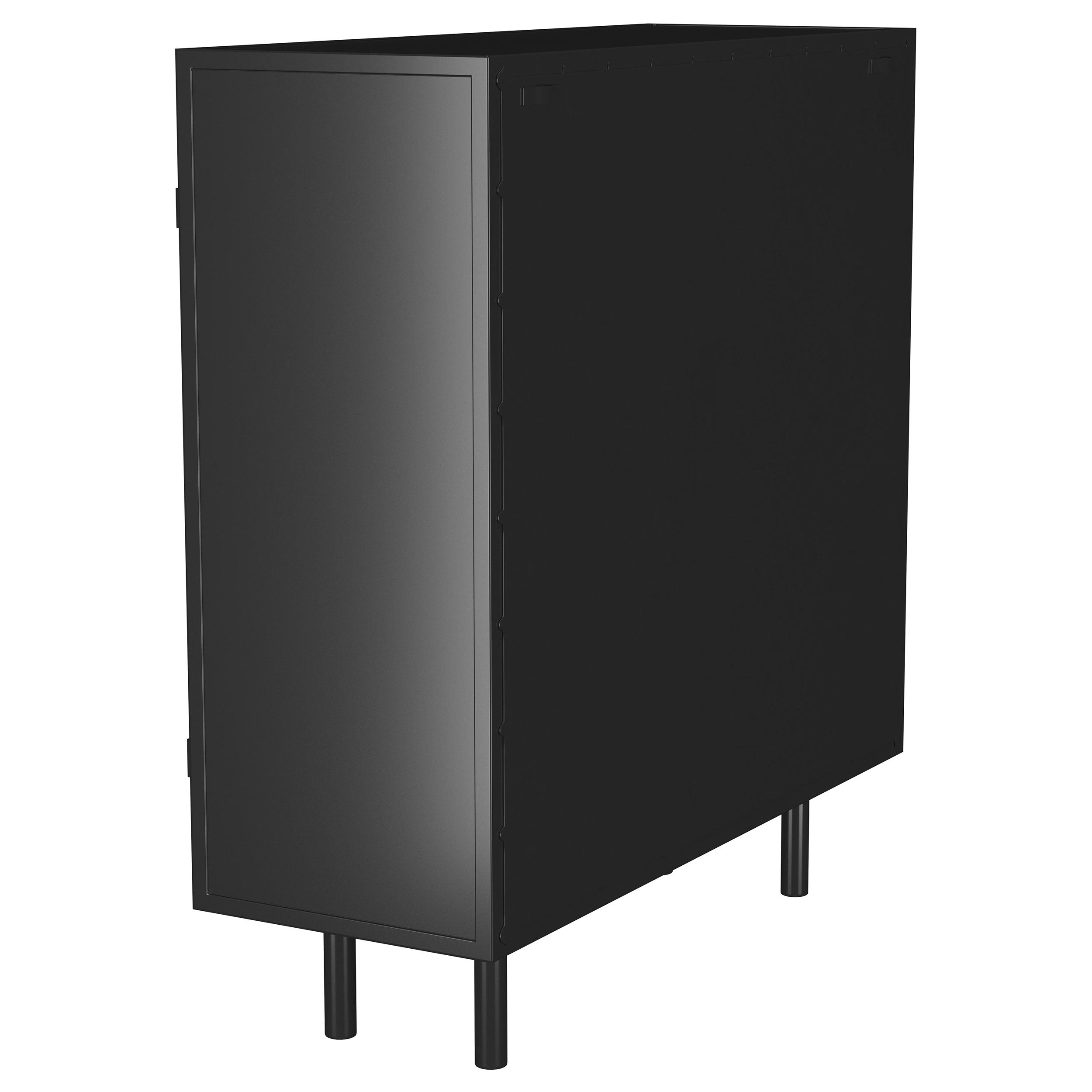 Dalia 2-door Accent Storage Cabinet with Shelving Black — view 5