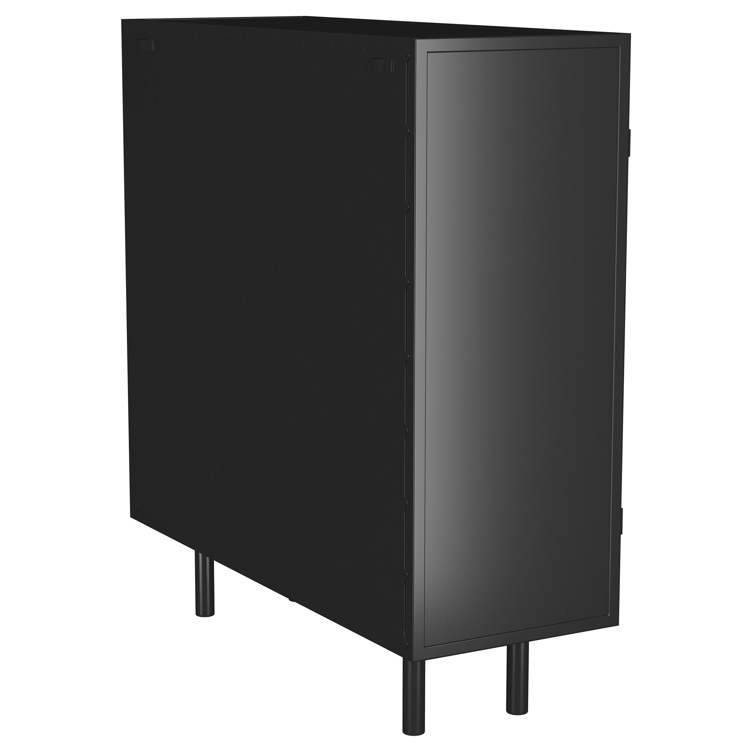 Dalia 2-door Accent Storage Cabinet with Shelving Black — view 7