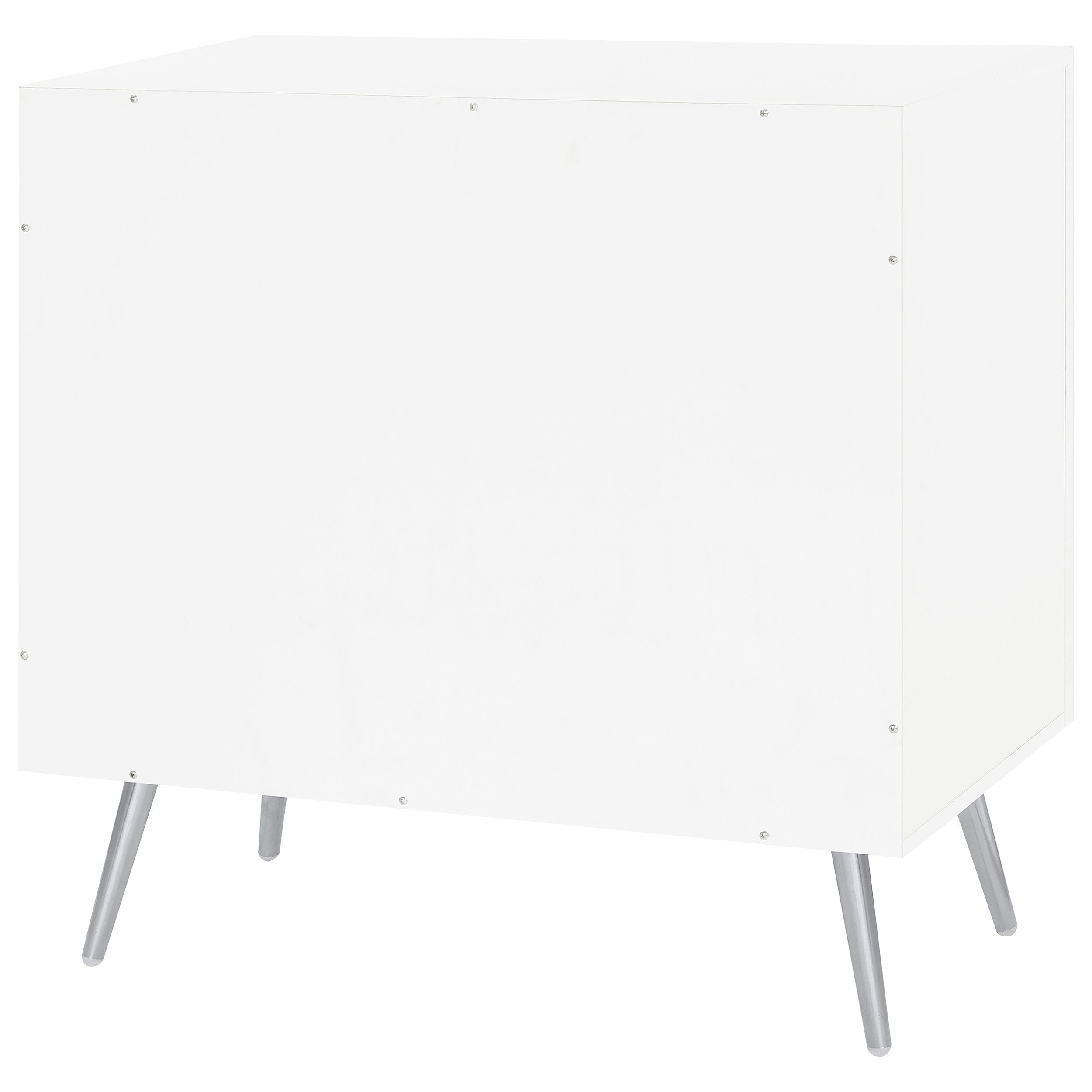 Nieta 2-door Engineered Wood Accent Cabinet White High Gloss — view 9