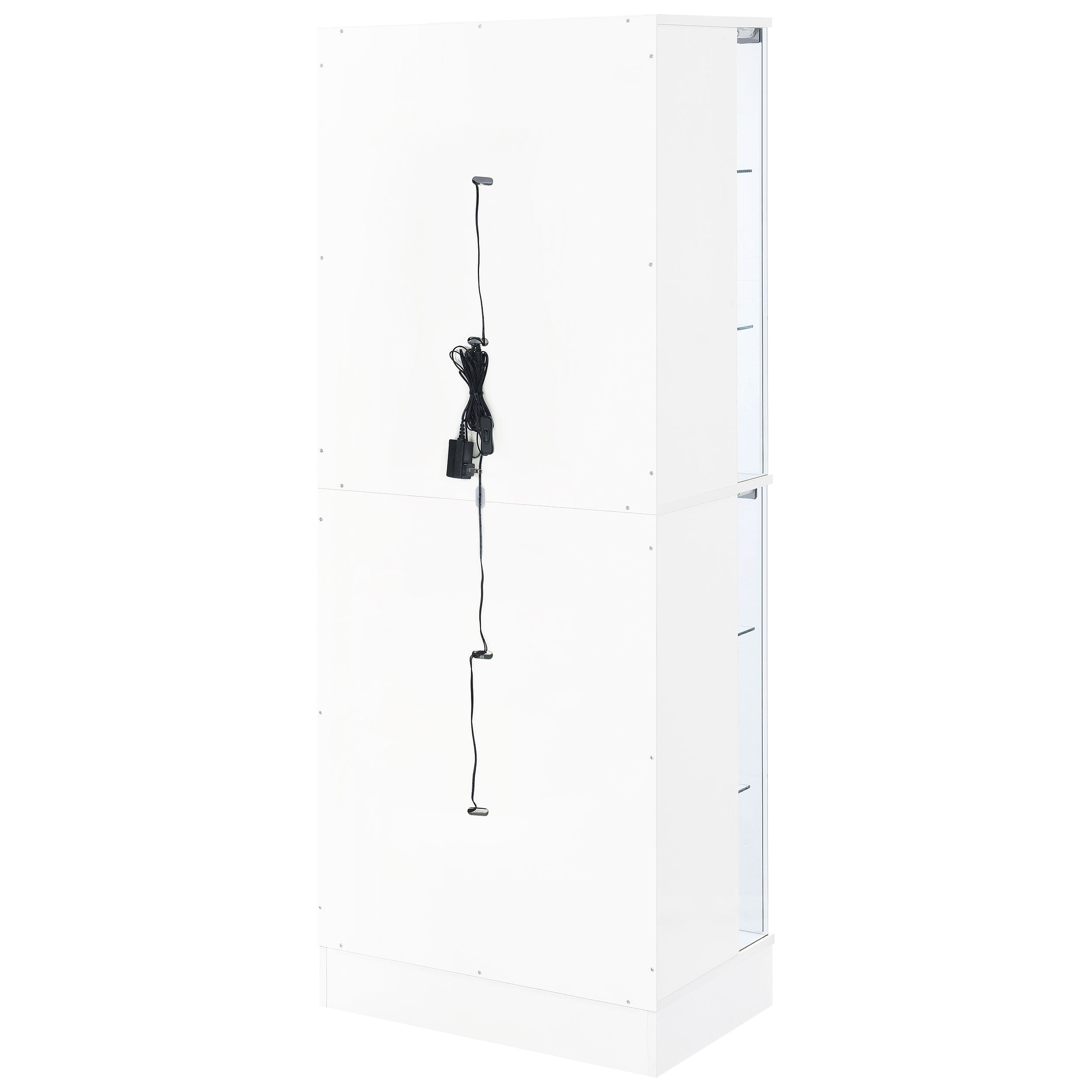 Cabra 4-door LED Curio Display Cabinet White High Gloss — view 11