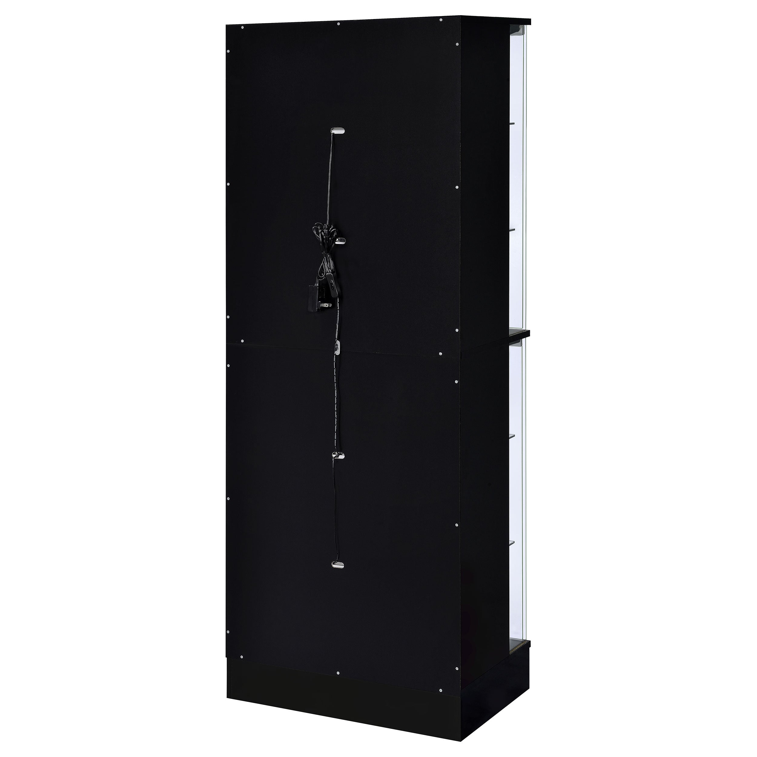 Cabra 4-door LED Curio Display Cabinet Black High Gloss — view 11