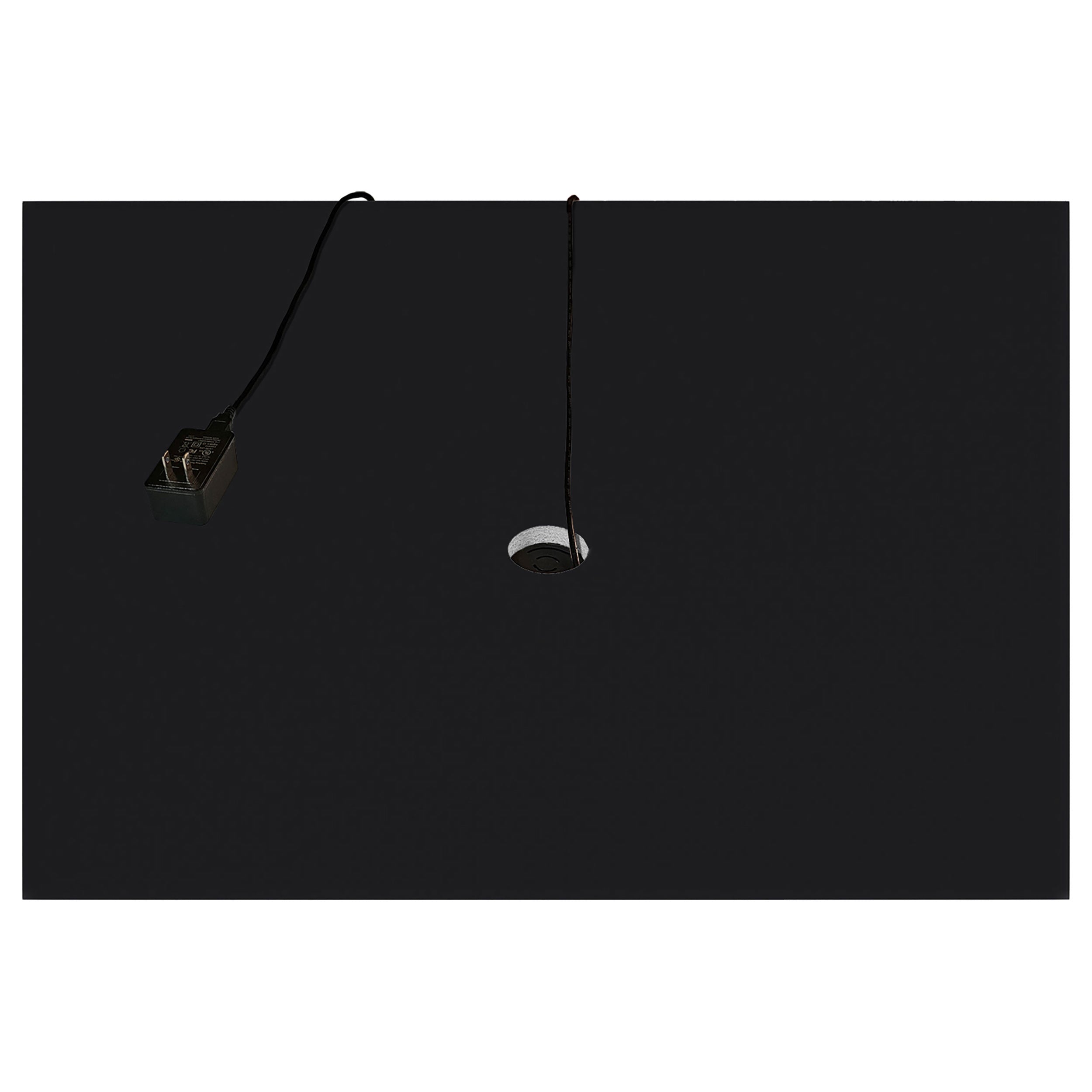 Aero 4-shelf Display Curio Cabinet with LED Lighting Black — view 13