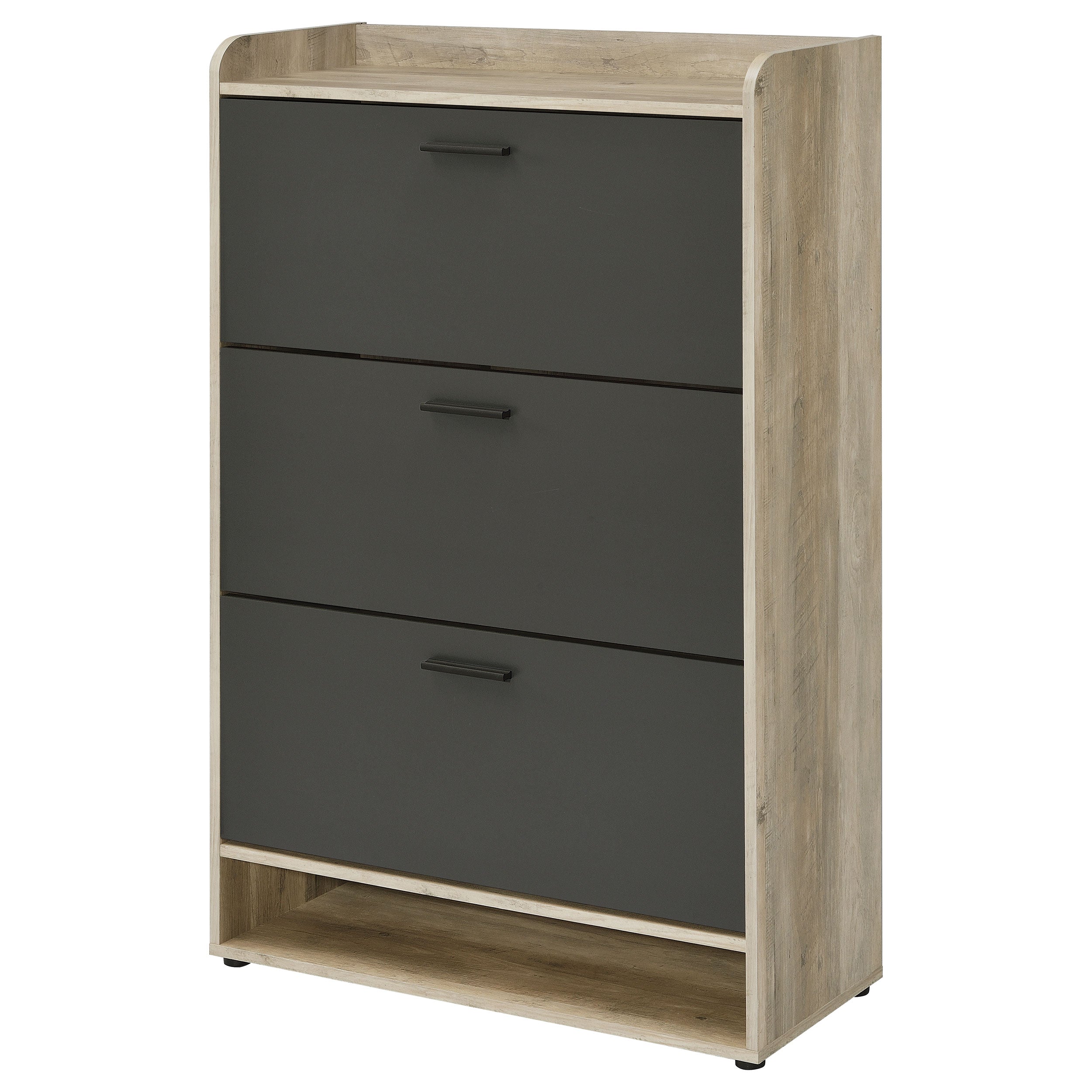Denia 3-tier Engineered Wood Shoe Cabinet Grey — view 6