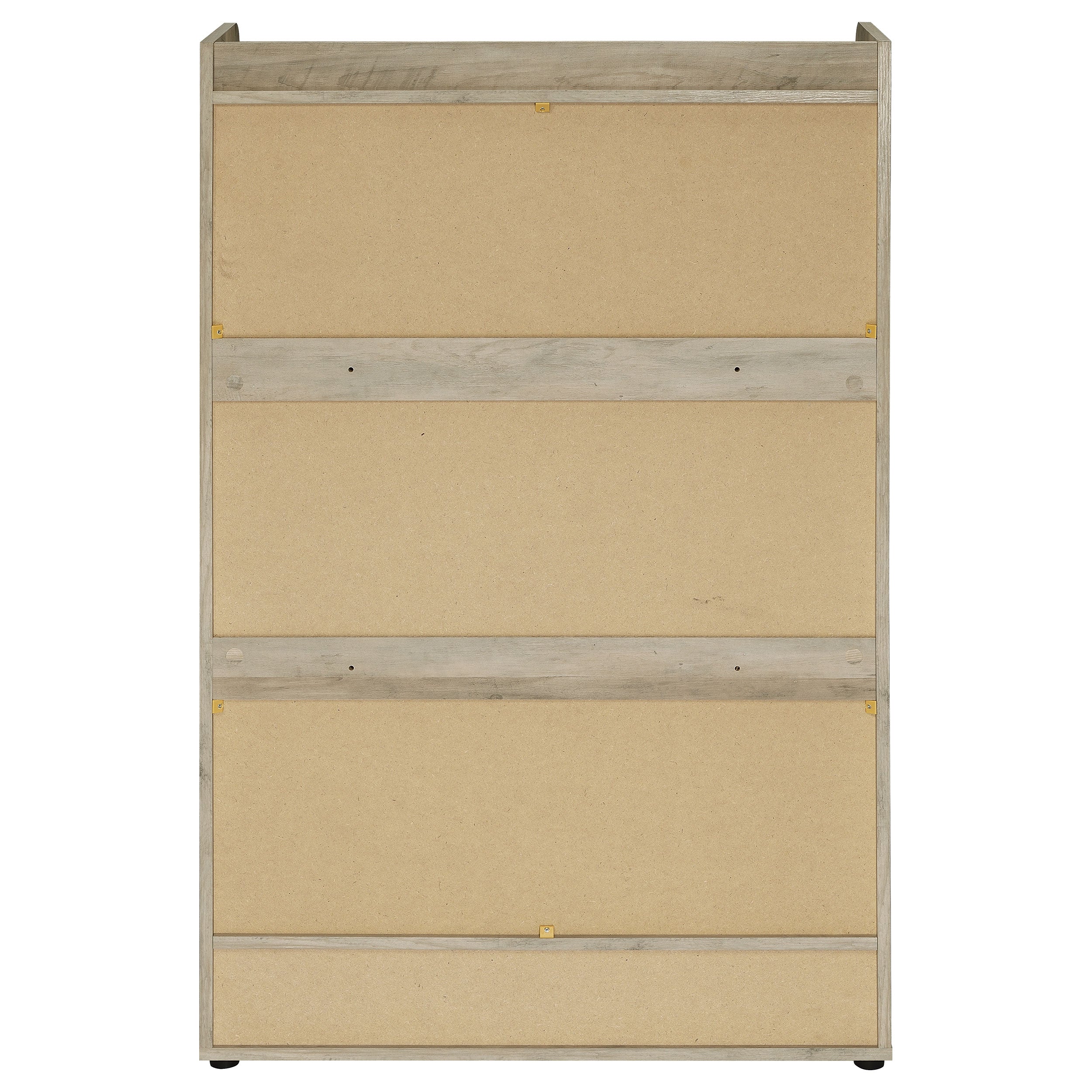 Denia 3-tier Engineered Wood Shoe Cabinet Grey — view 9