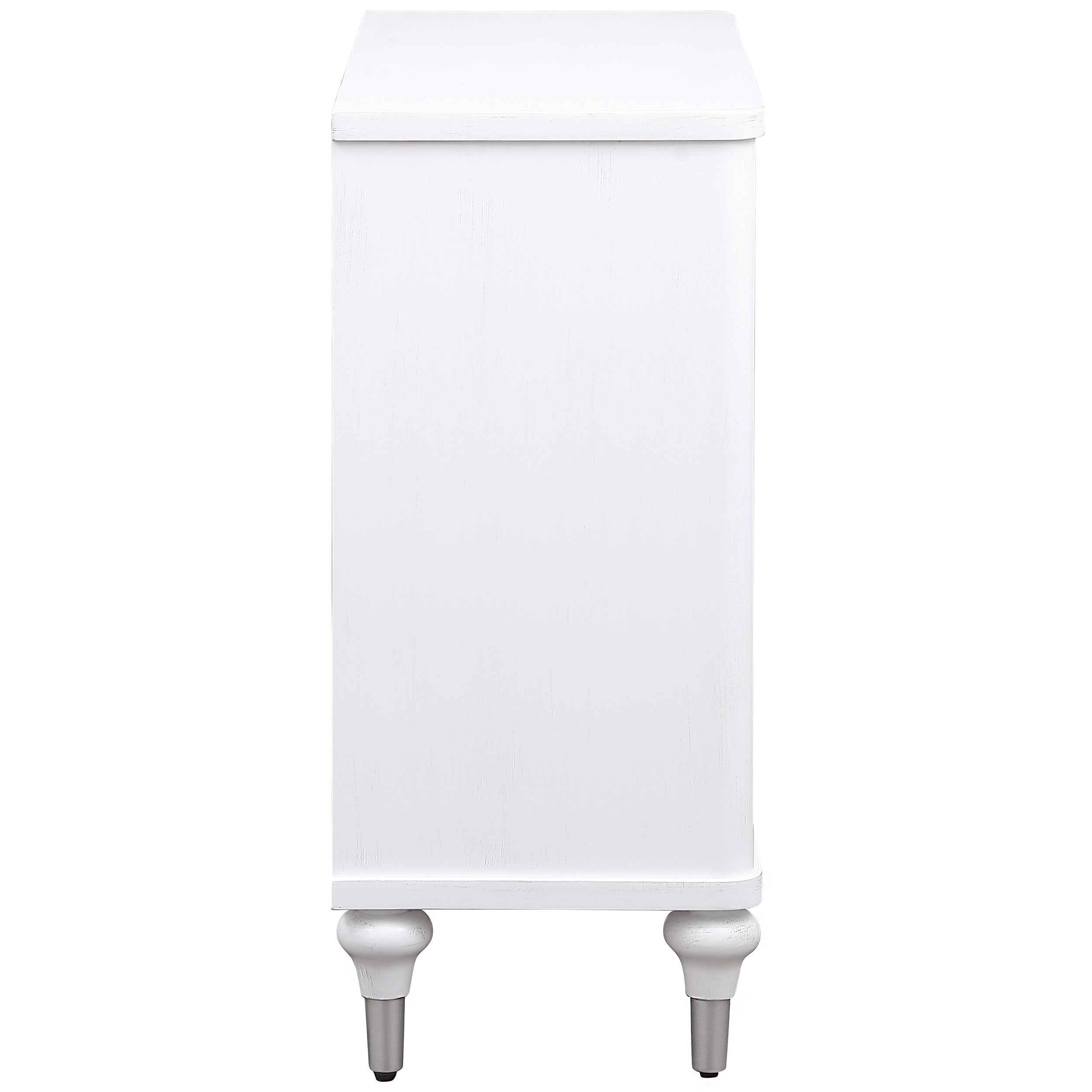 Cardella 2-door Mandala Accent Cabinet Distressed White — view 9