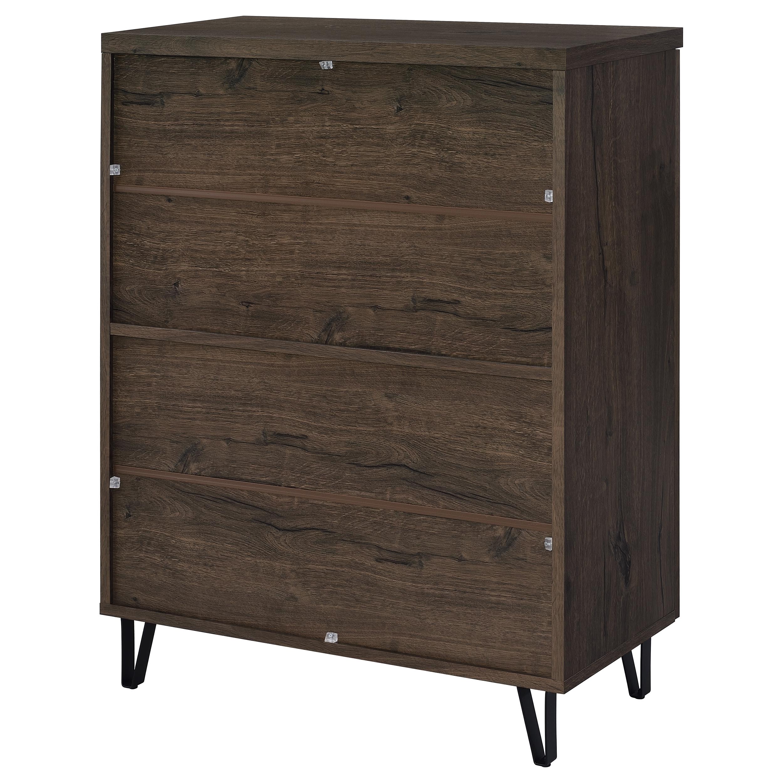 Brixton 2-door Entryway Shoe Storage Cabinets Smoked Oak — view 8