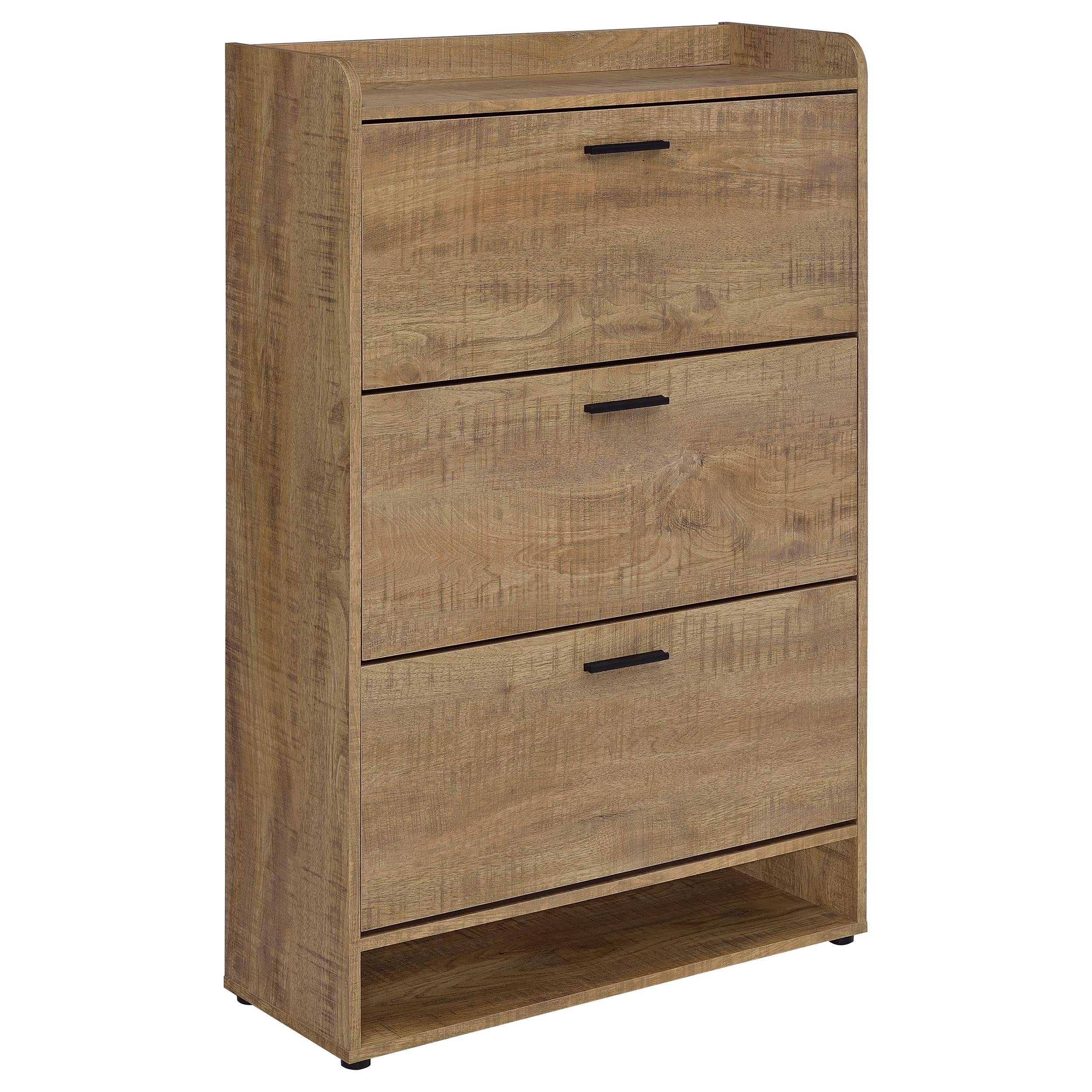 Denia 3-tier Engineered Wood Shoe Cabinet Mango — view 1
