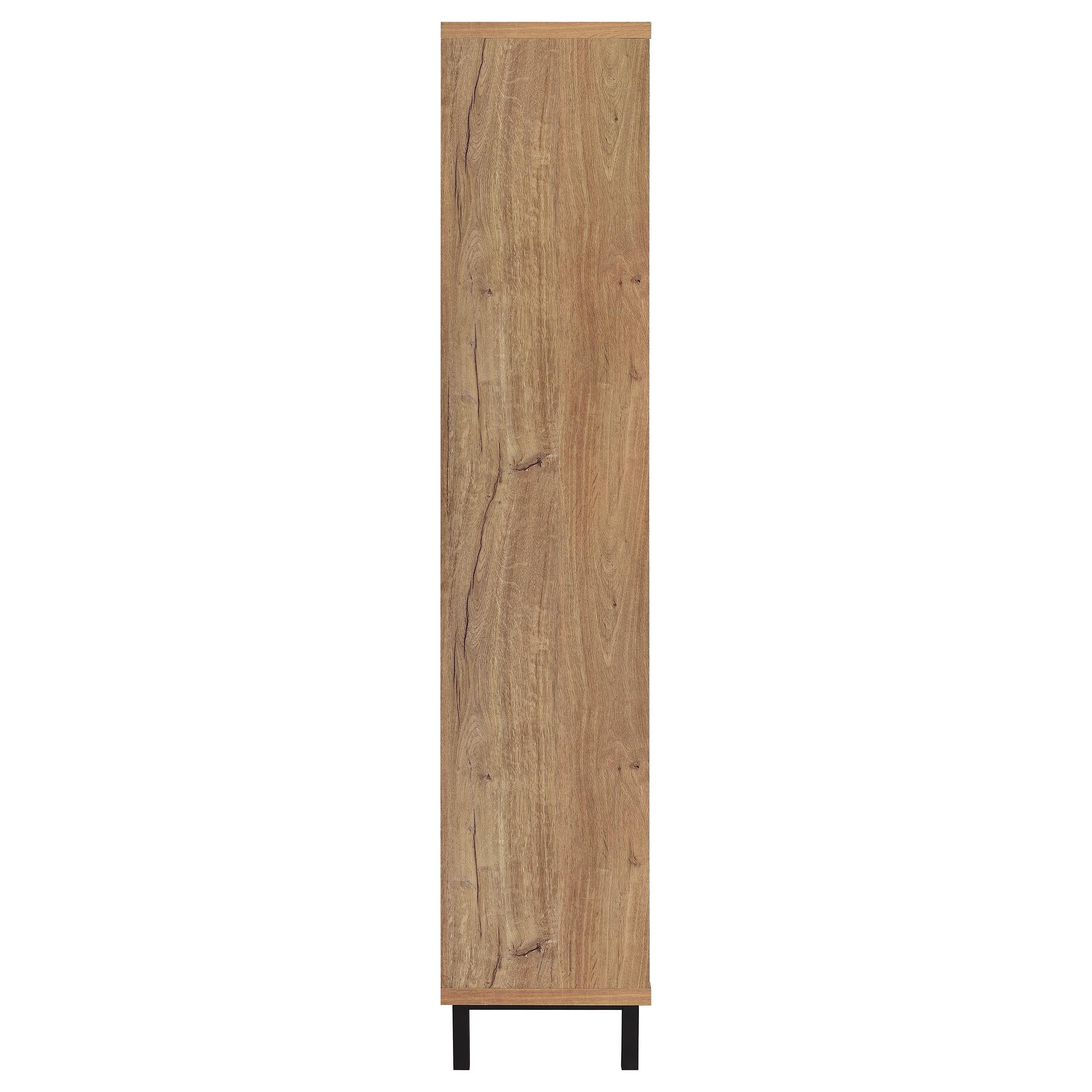 Teller 80-inch 4-door Tall Shoe Storage Cabinet Natural Oak — view 9