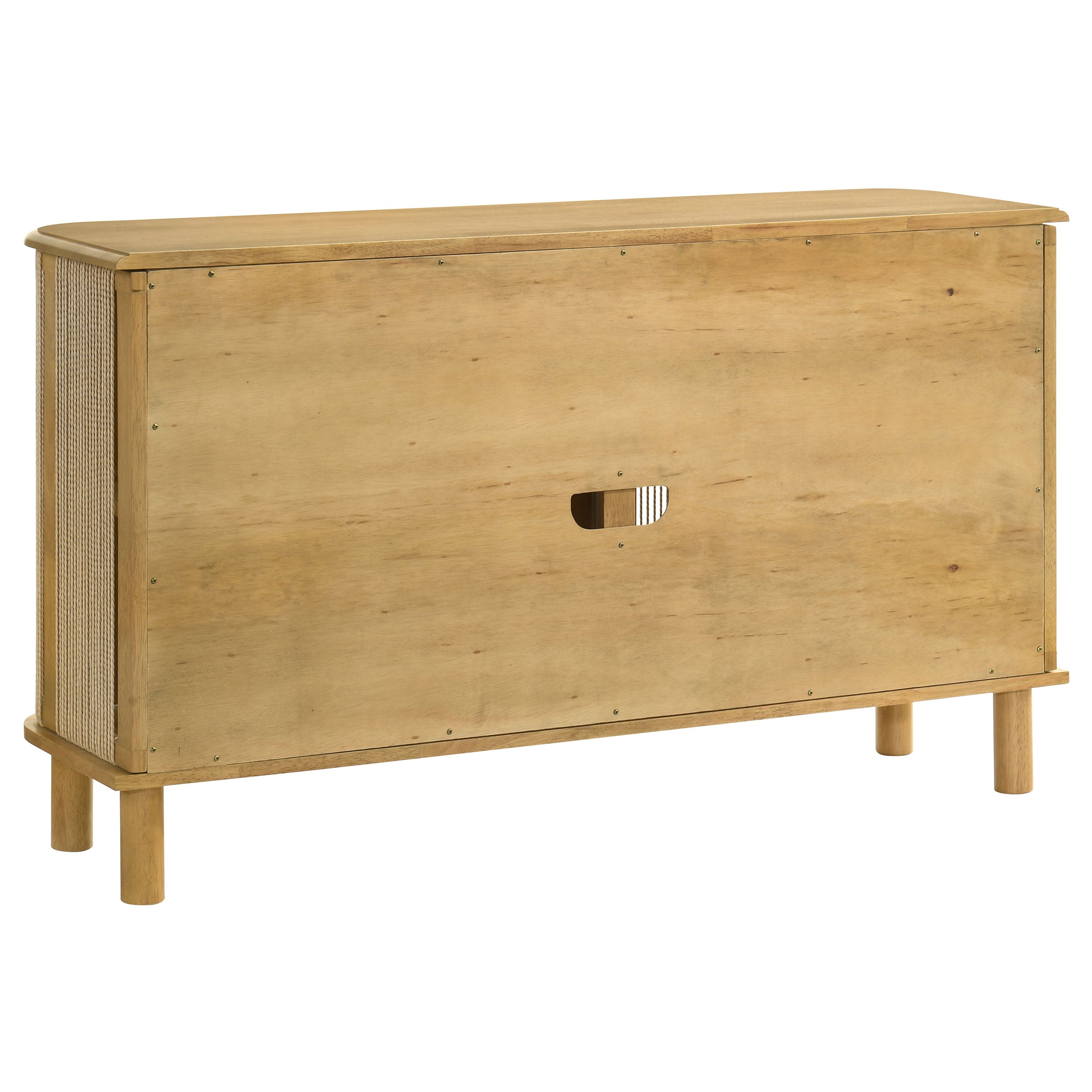 Ervine 3-Door Rope Panel Sideboard Accent Storage Cabinet Natural — view 7