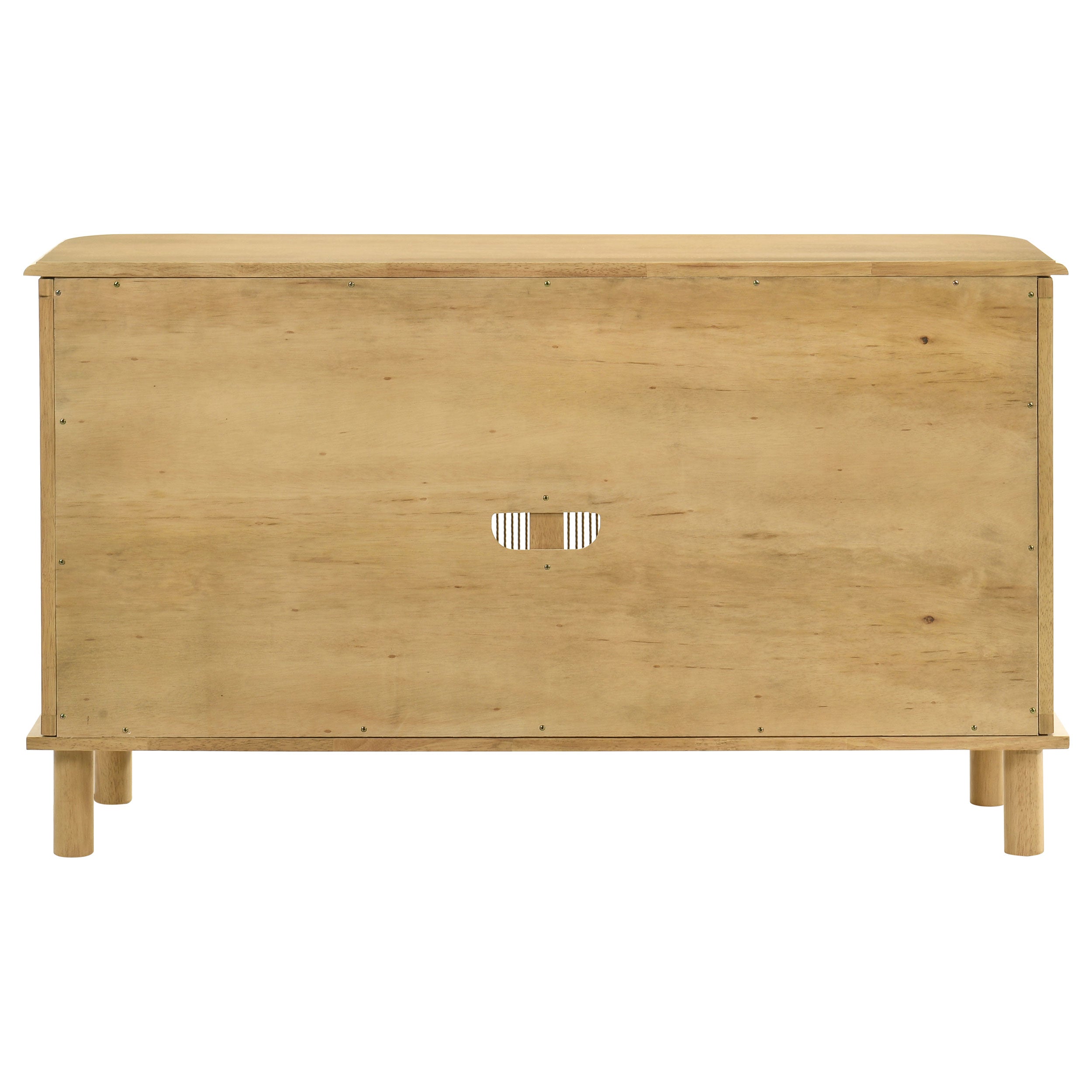 Ervine 3-Door Rope Panel Sideboard Accent Storage Cabinet Natural — view 8