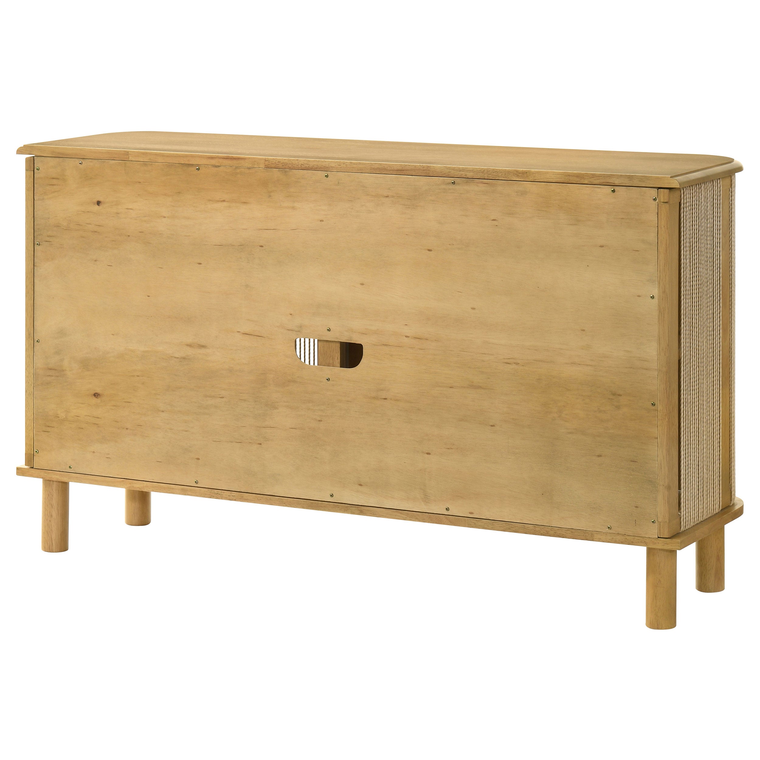 Ervine 3-Door Rope Panel Sideboard Accent Storage Cabinet Natural — view 9