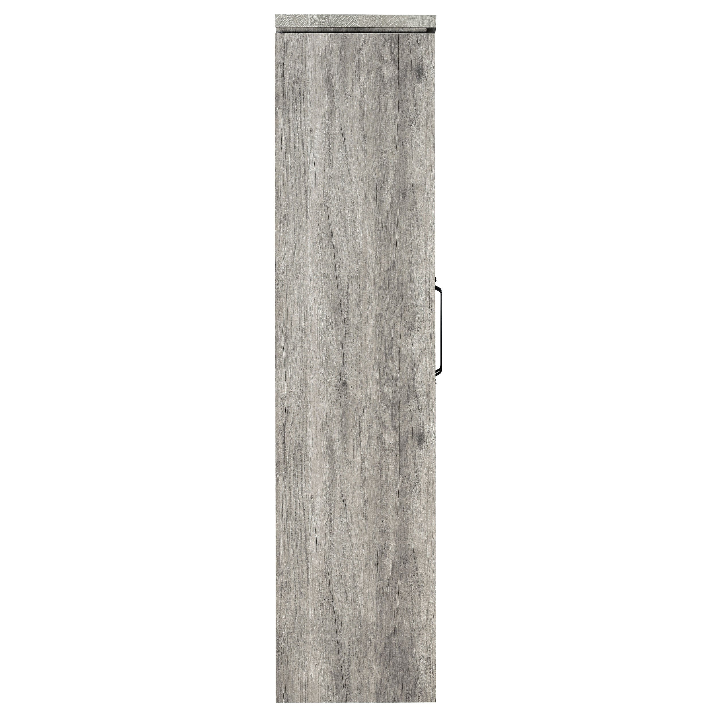 Alejo 2-door Engineered Wood Tall Cabinet Grey Driftwood — view 8