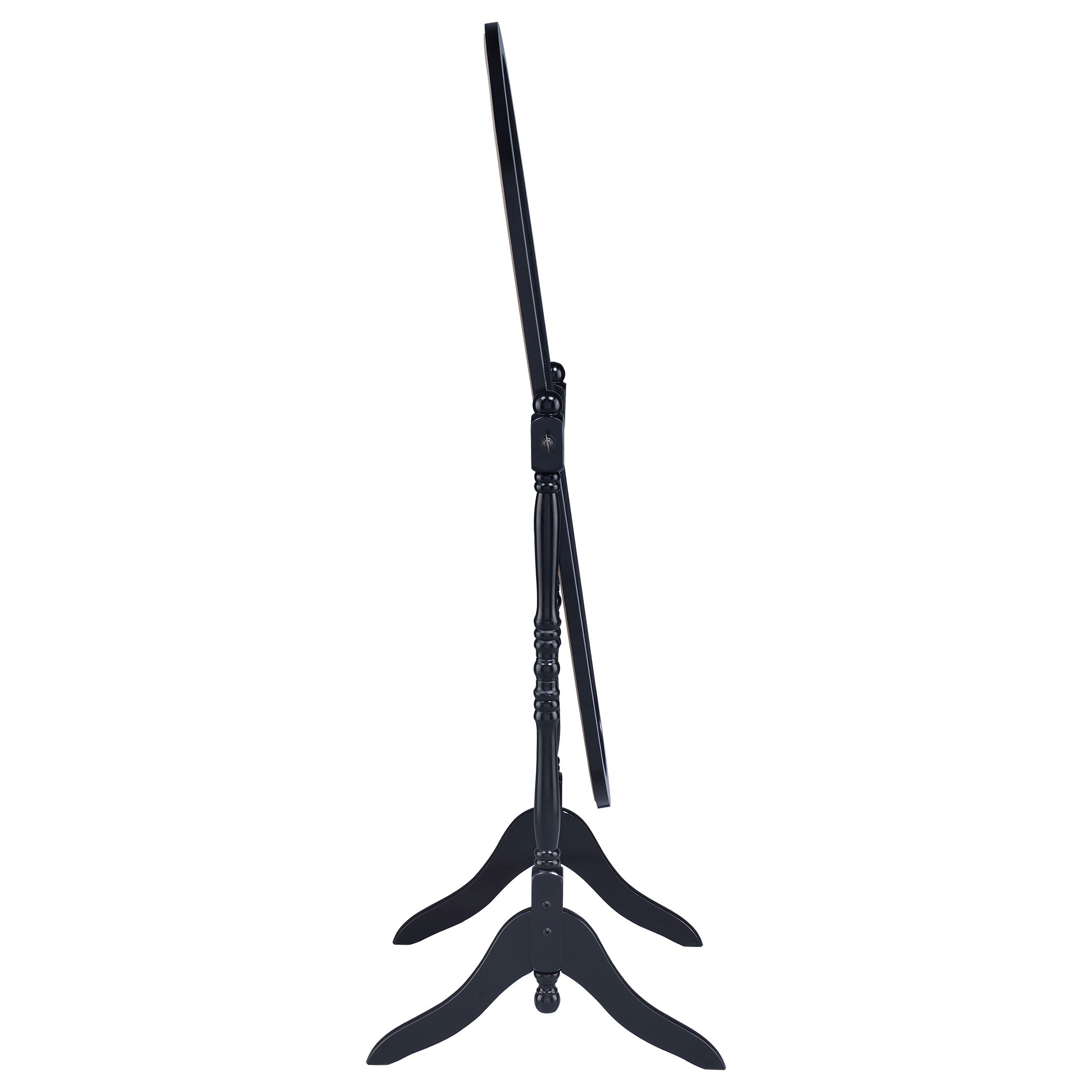 Foyet Wood Adjustable Full Length Cheval Mirror Black — view 7