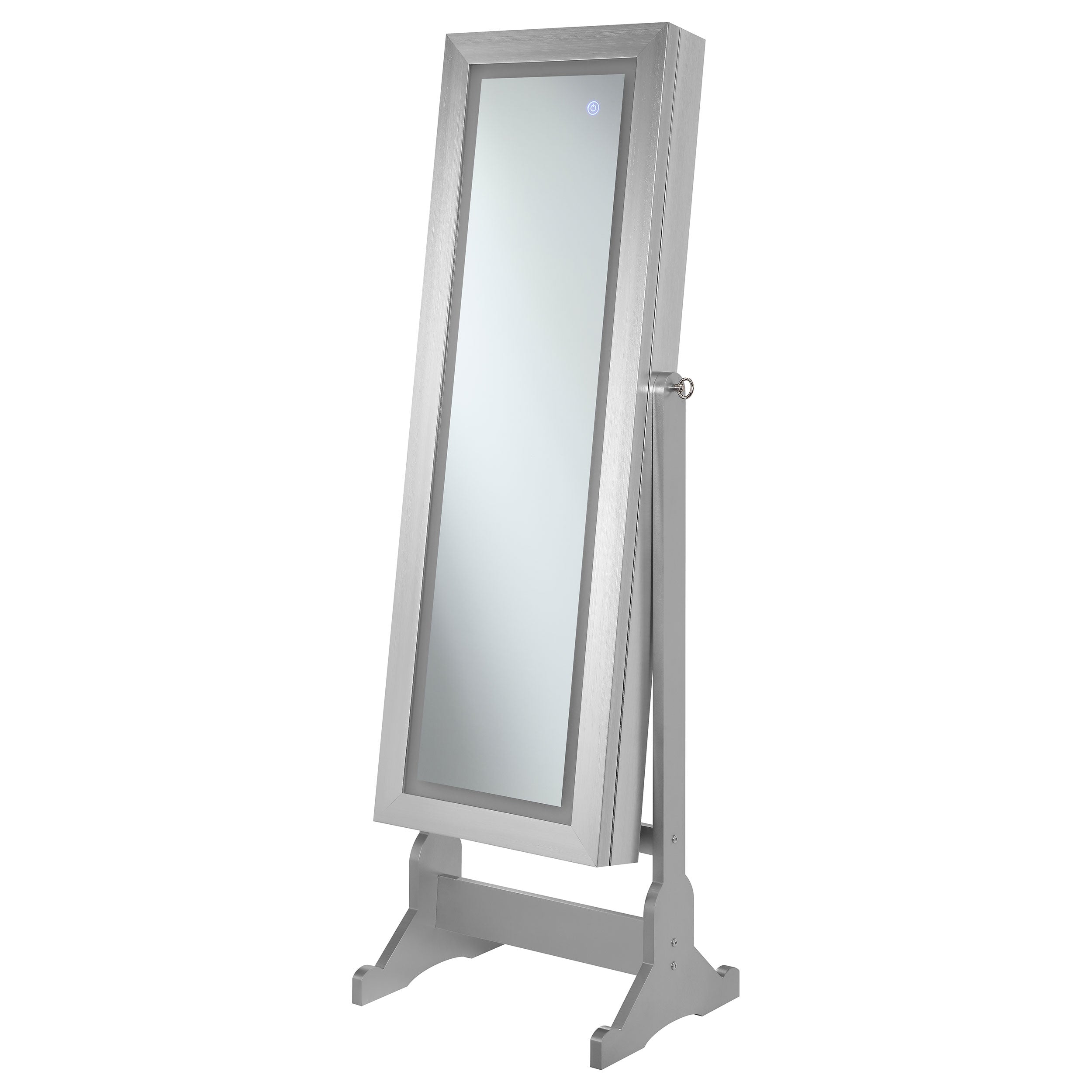 Moore Cheval Mirror with Jewelry Storage Silver — view 6