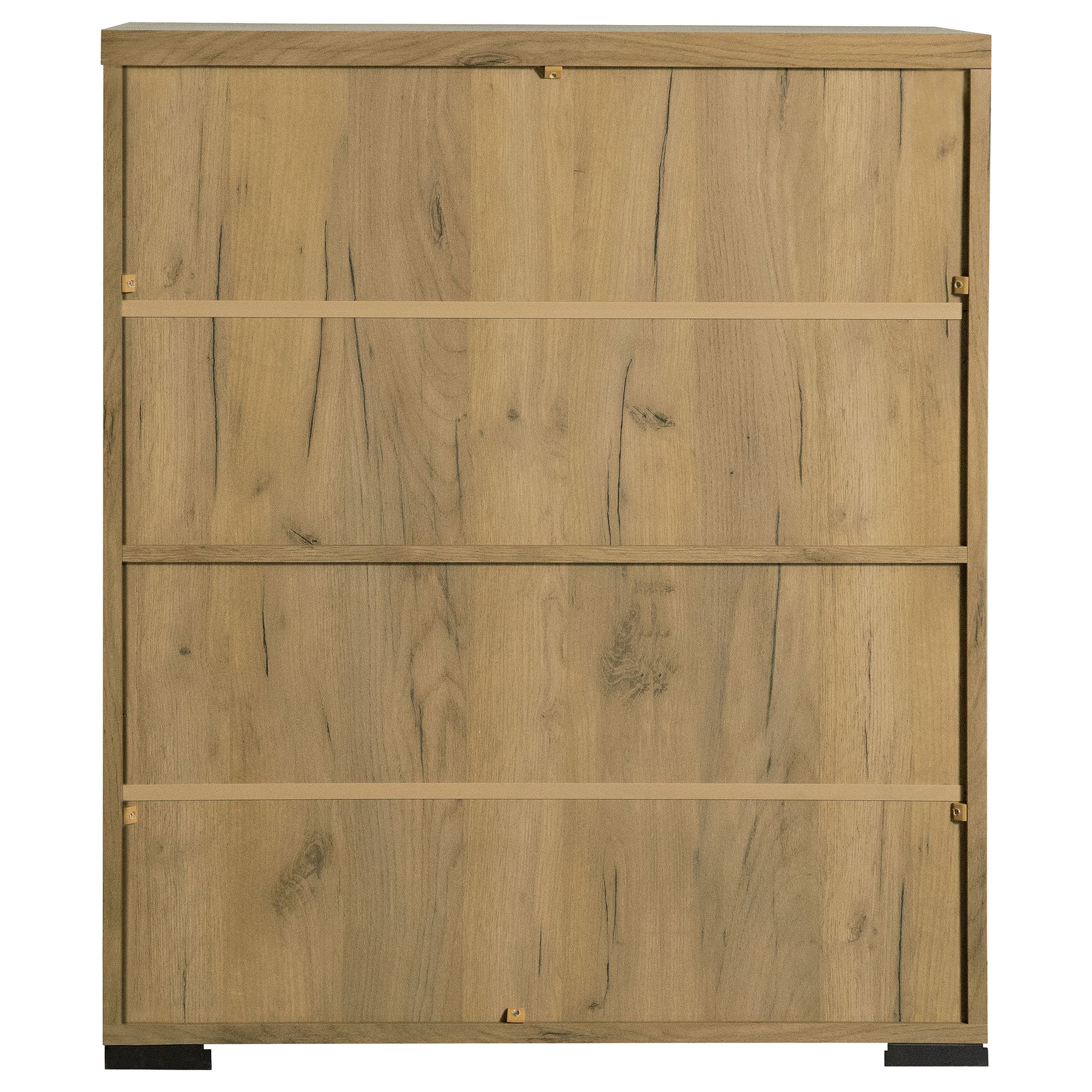 Bristol 6-shelf Engineered Wood Shoe Cabinet Golden Oak — view 7