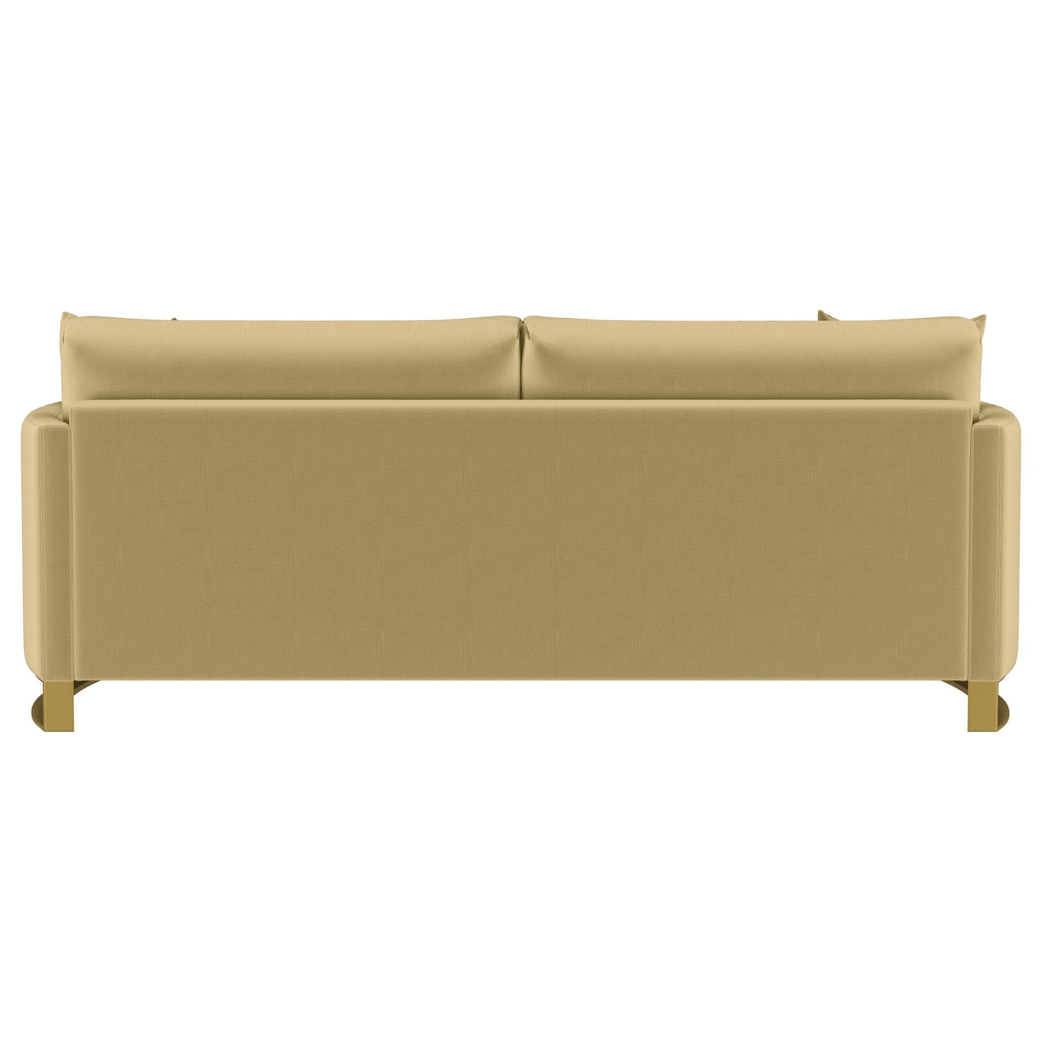 Corliss Upholstered Curved Track Arm Sofa Camel
