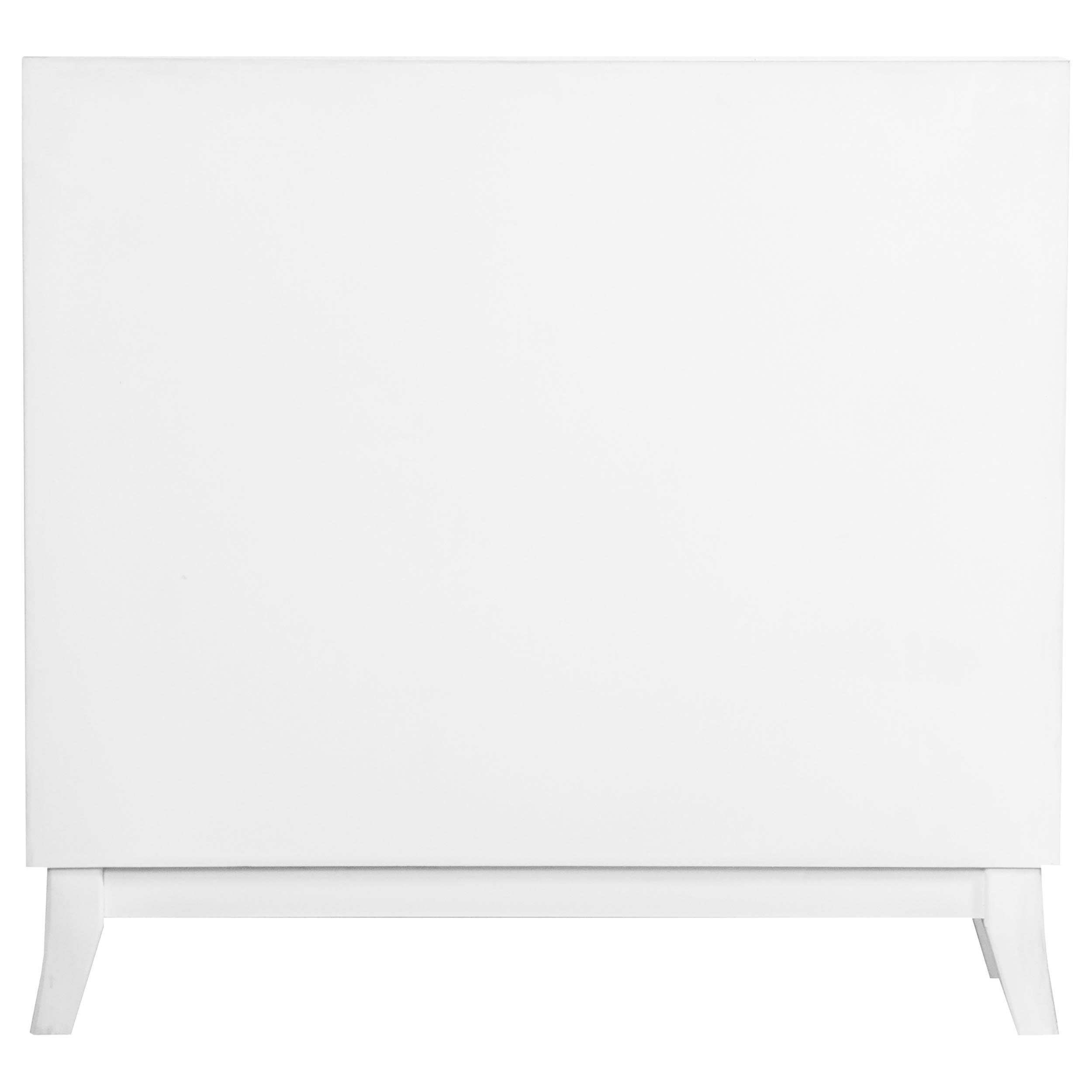 Gambon 2-door Wood Honeycomb Pattern Accent Cabinet White — view 5
