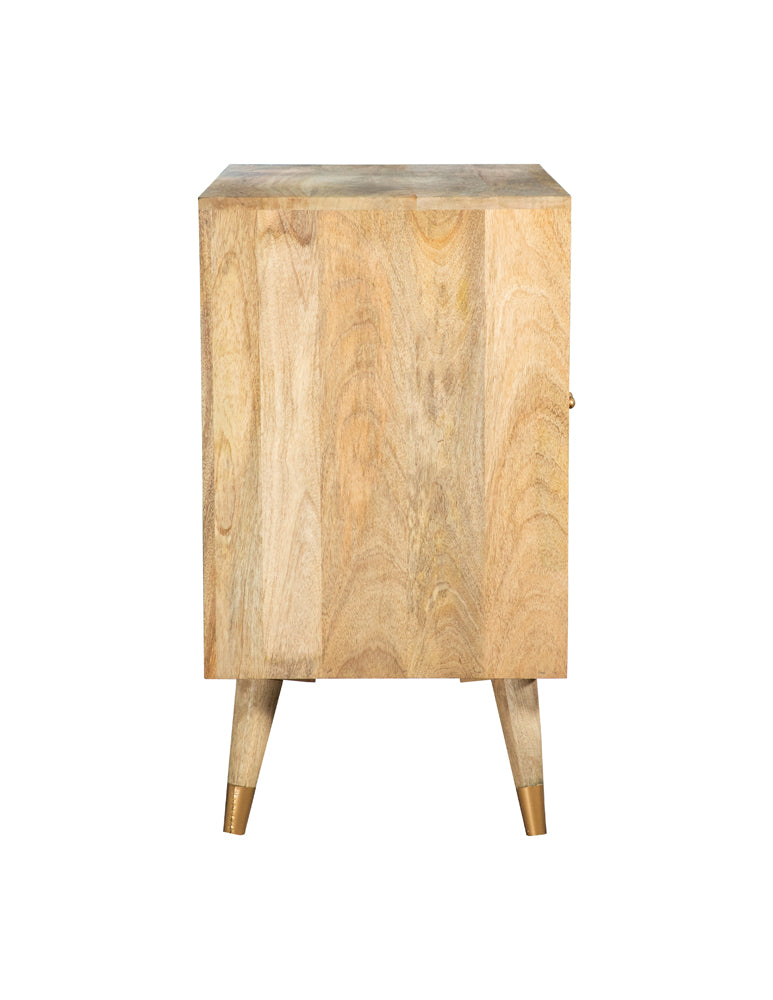 Alyssum 2-door Mango Wood Accent Cabinet Natural — view 4