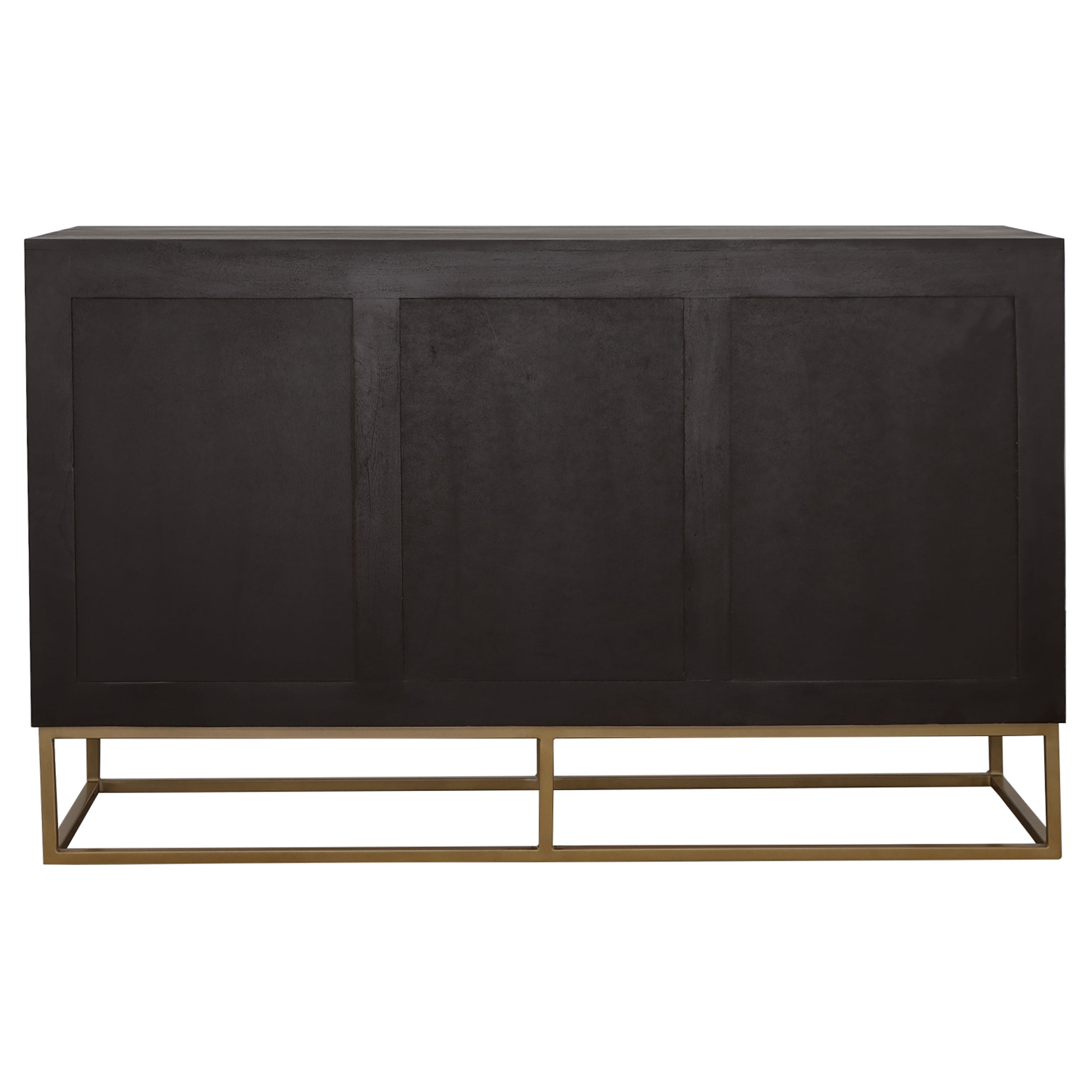 Zara 2-door 57-inch Wood Accent Storage Cabinet Black Walnut — view 7