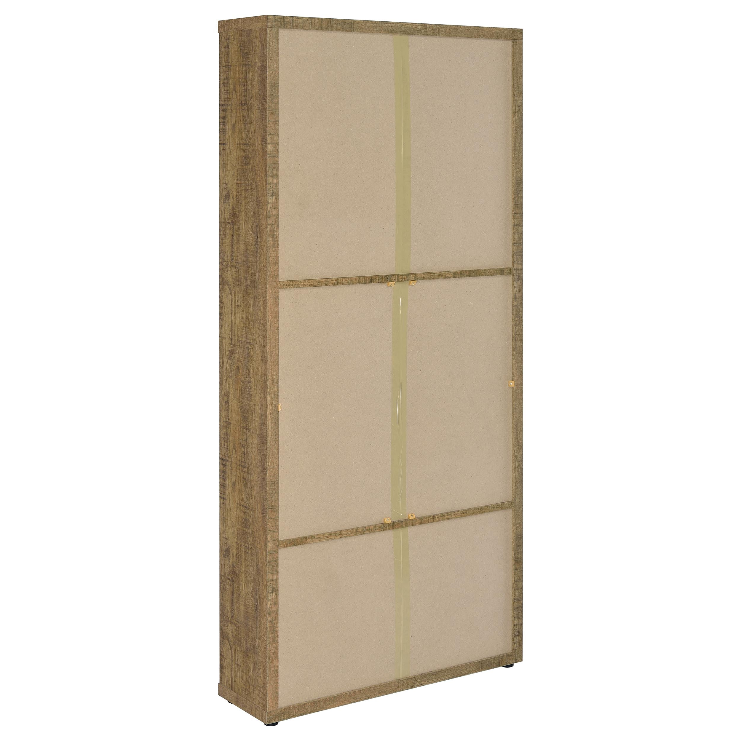 Hawthorne 4-shelf Glass Door Tall Cabinet with Drawers Mango — view 7